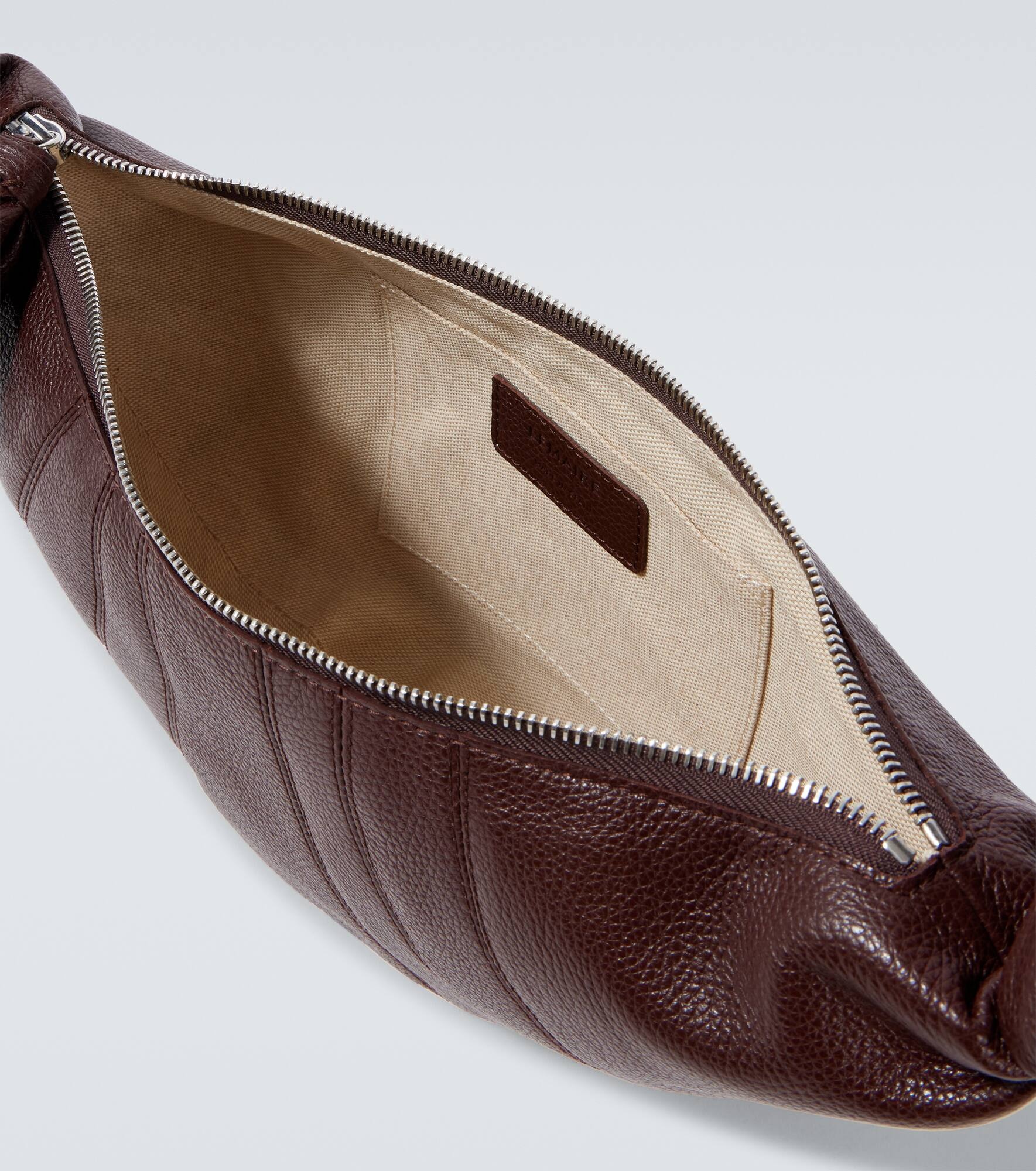 Croissant Small leather shoulder bag - 4