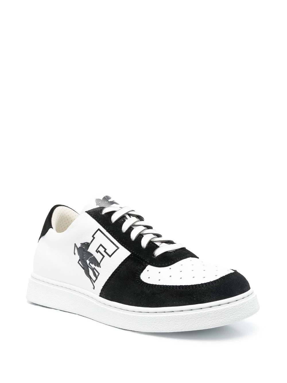 logo-print lace-up sneakers - 2