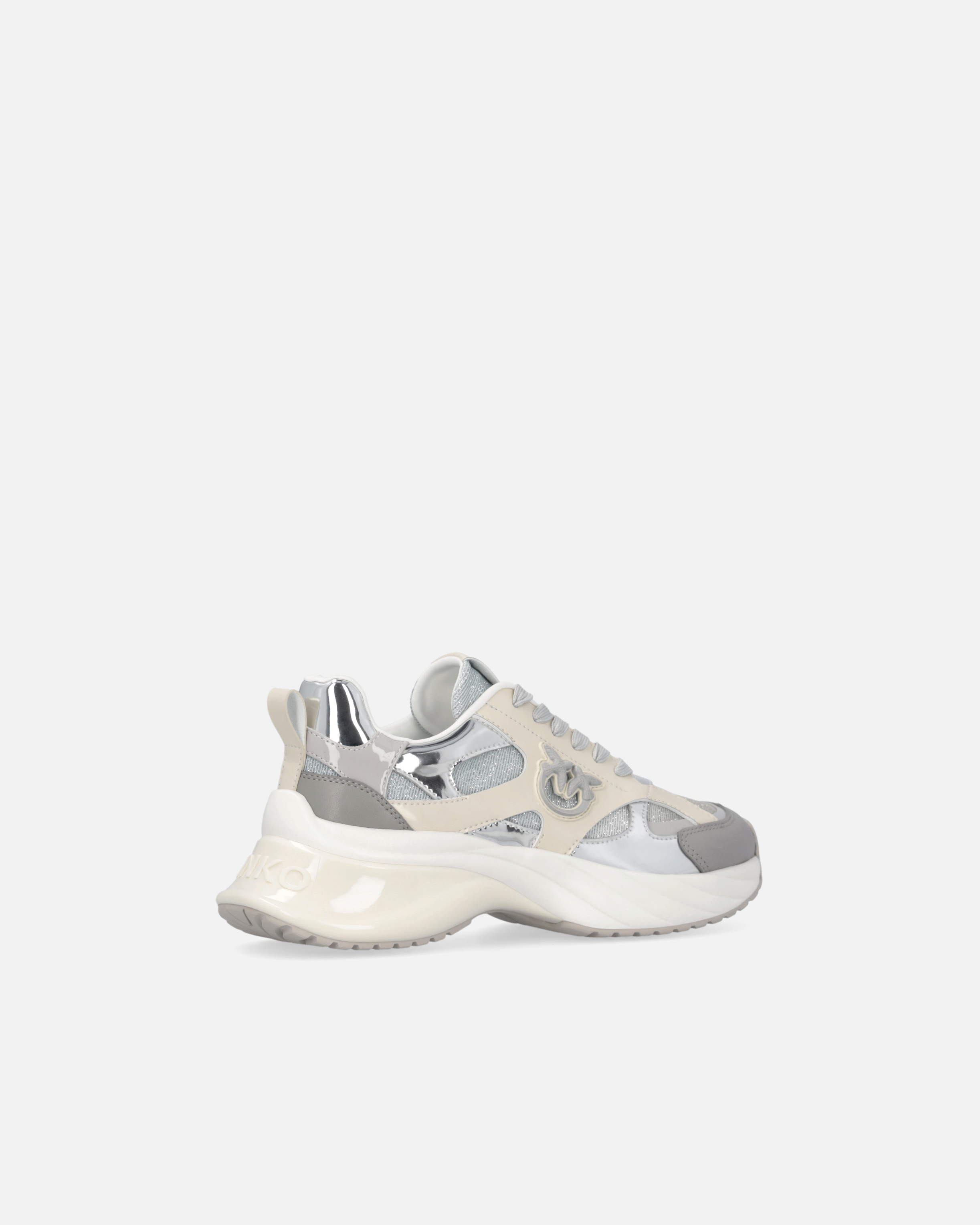 GLITTERY SNEAKERS WITH LOVE BIRDS LOGO - 3