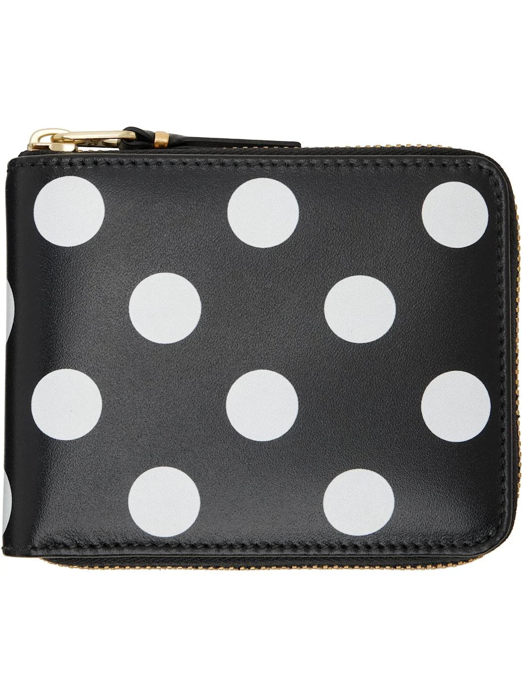 Black & White Printed Polka Dots Wallet - 1