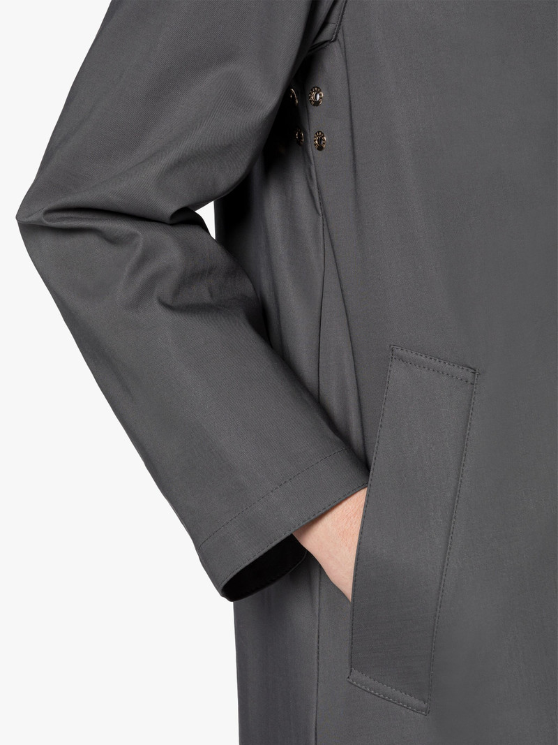 BANTON GREY RAINTEC COTTON COAT 5