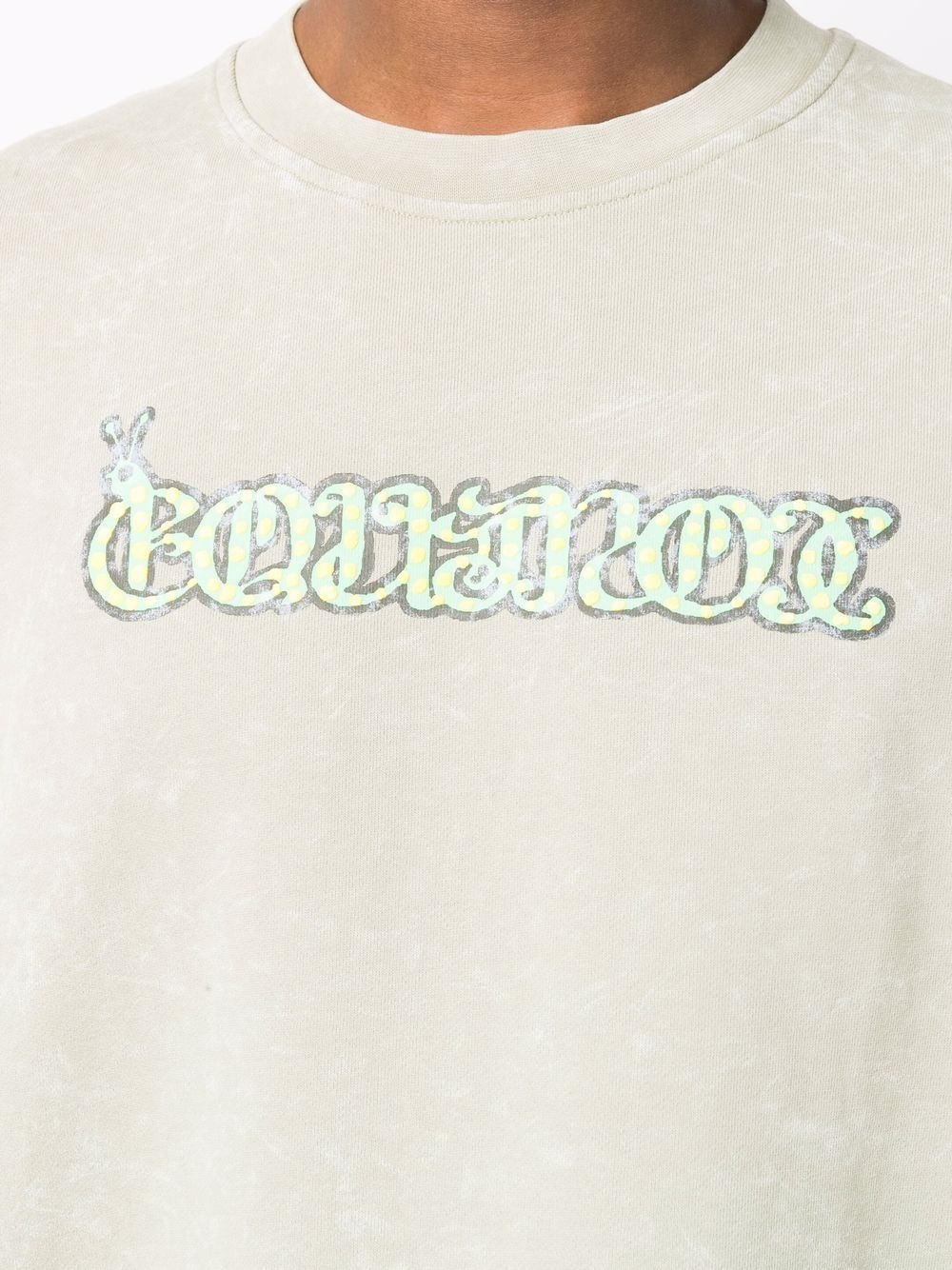 stonewashed graphic-print sweatshirt - 5