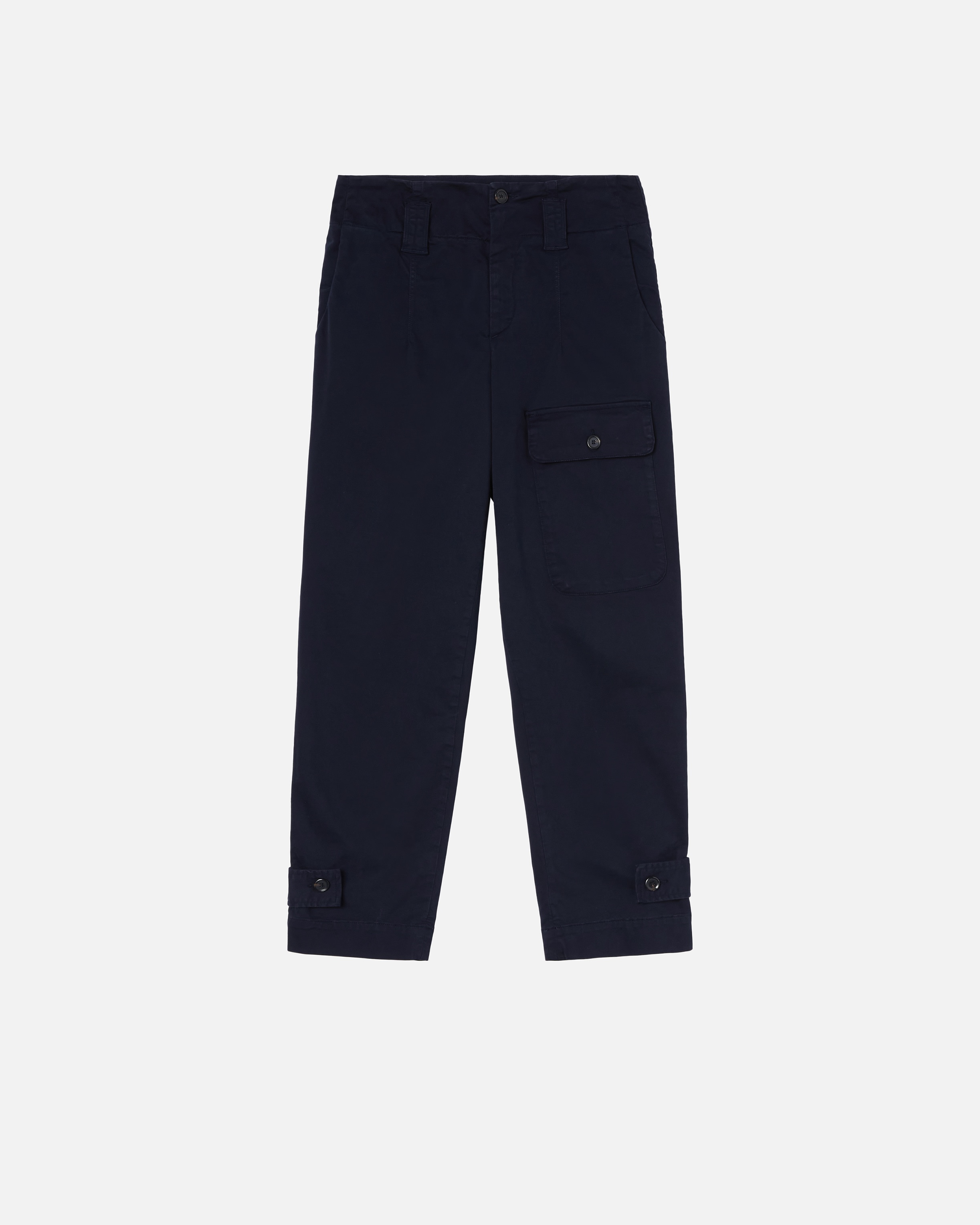 COTTON CARGO TROUSERS WITH POCKETS - 1