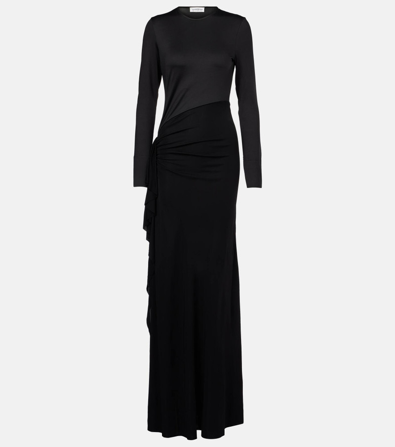 Gathered jersey gown - 1