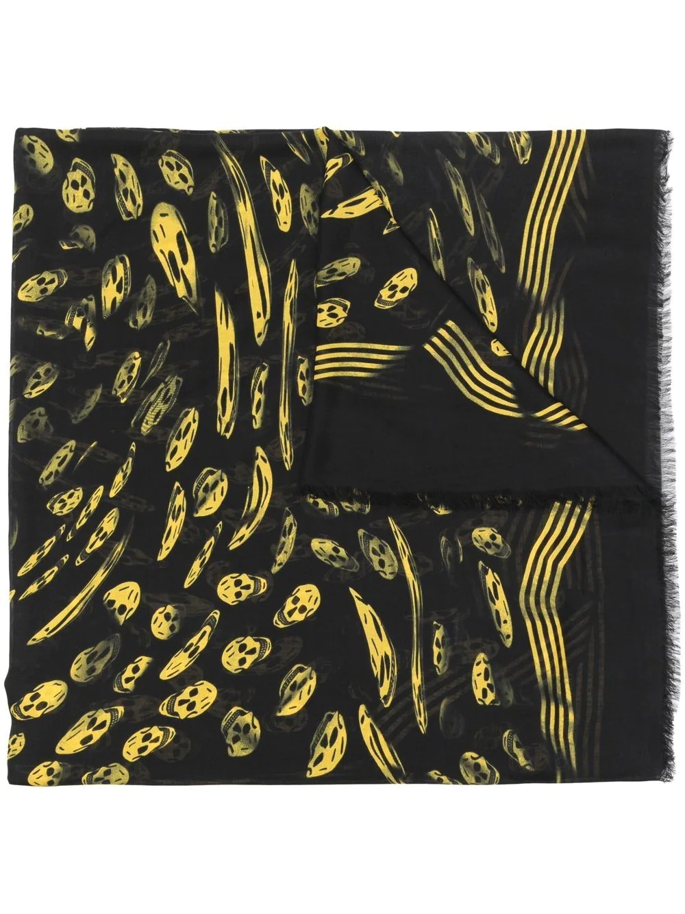 skull print modal scarf - 1