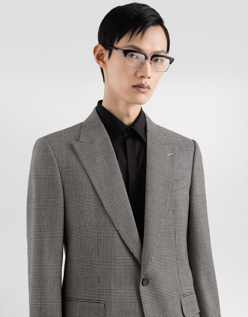 Dolce & Gabbana Glen plaid single-breasted sicilia light jacket outlook