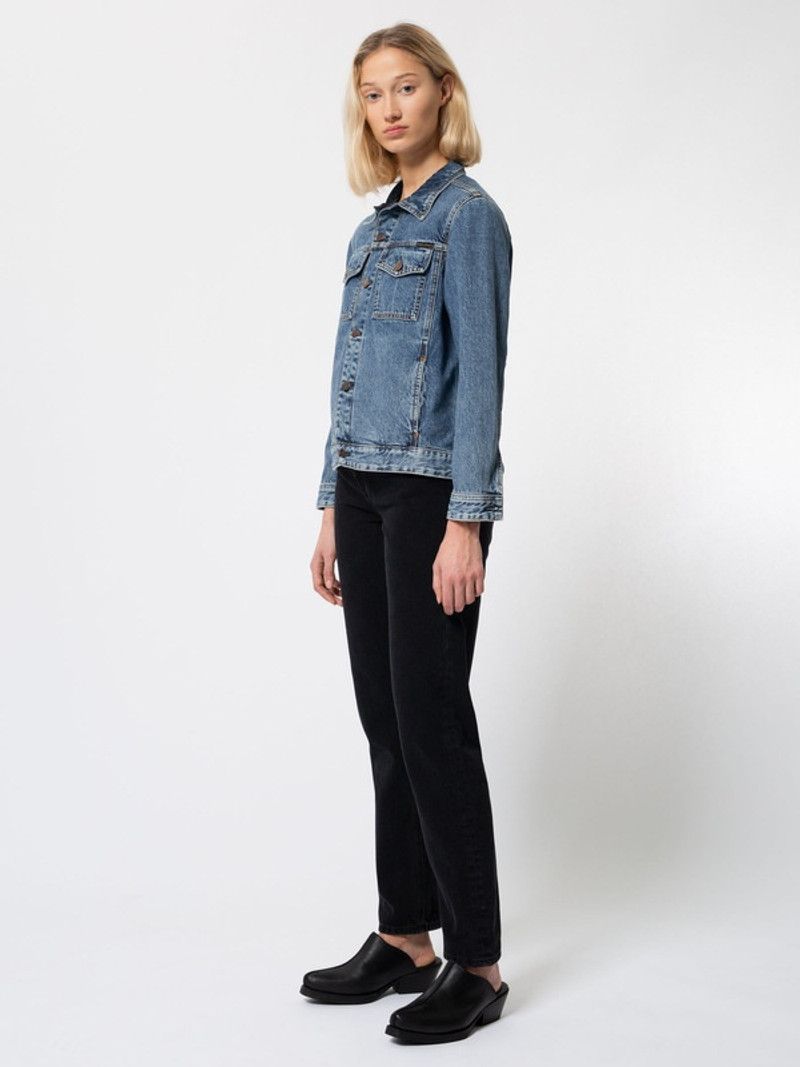 Nudie Jeans Bettina Pure Blue Denim Jacket outlook
