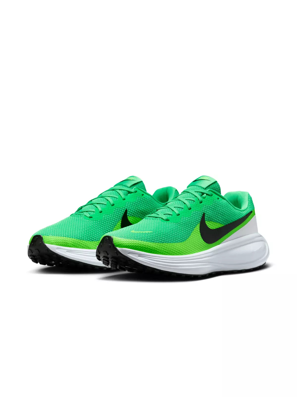 Revolution 8 "Green Shock/Green Strike/White/Black" Men's Running Shoe - 3