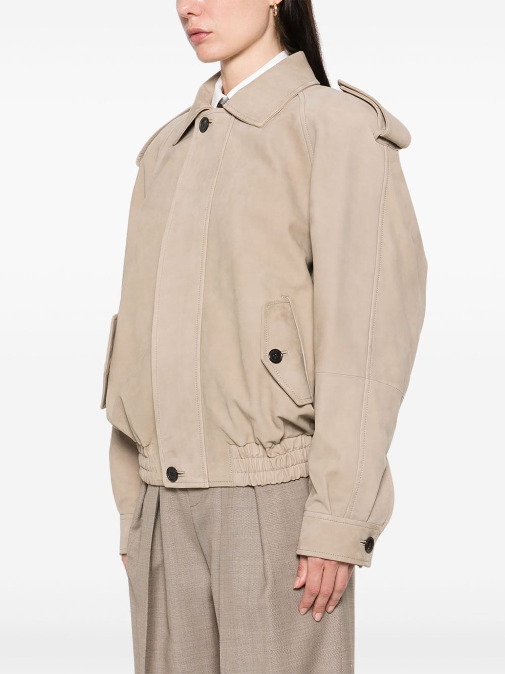 suede bomber jacket - 3