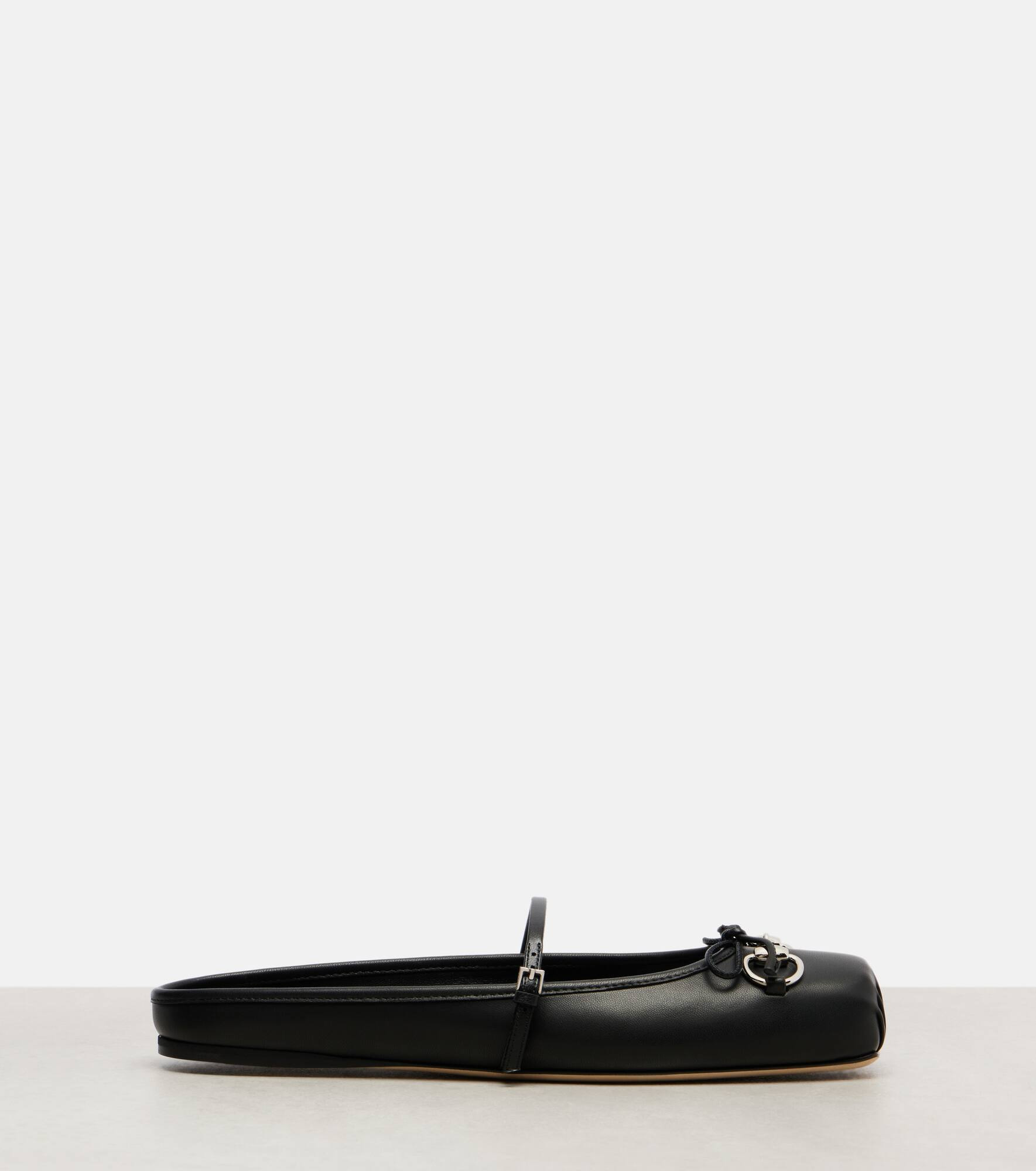 Horsebit leather ballet flats - 4