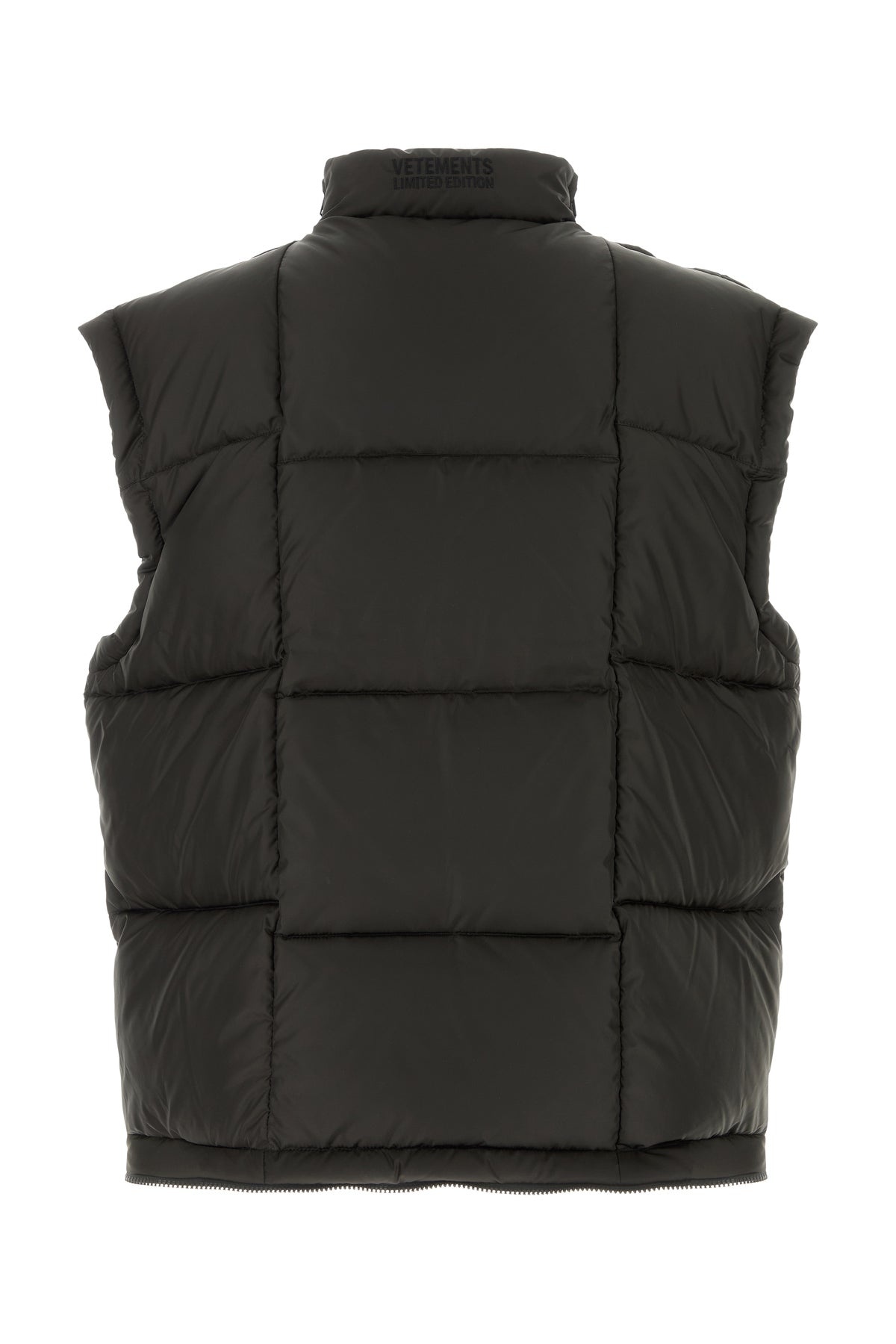 Dark brown polyester down jacket - 2