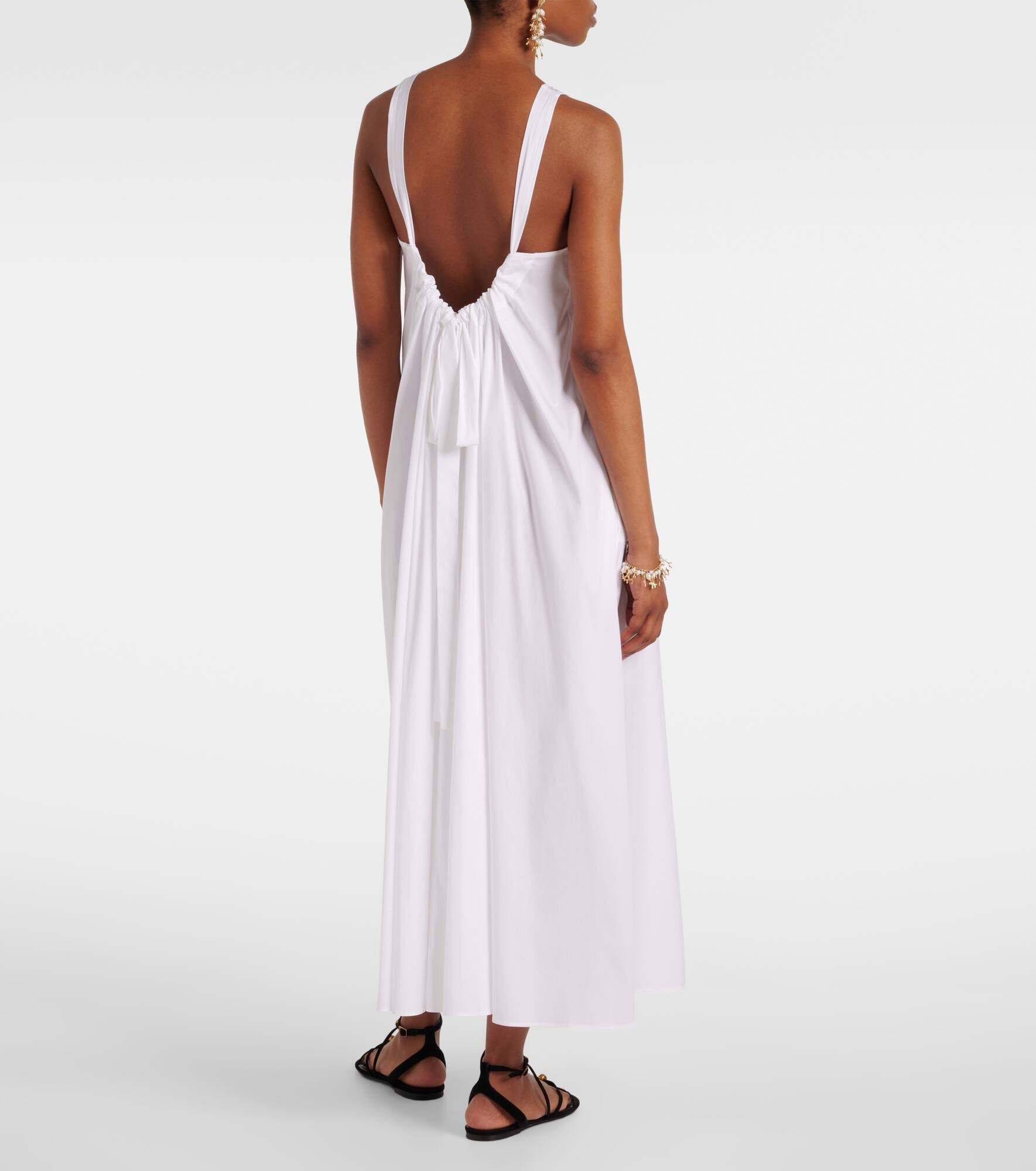 Romea cotton-blend poplin maxi dress - 3