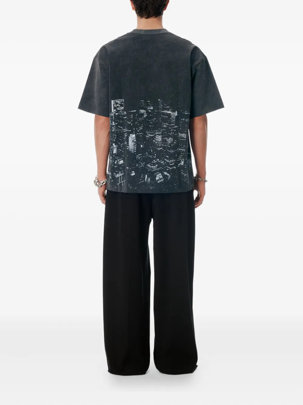 ALEXANDER WANG - Unisex Allover Hotfix Graphic Short Sleeve T-Shirt - 4