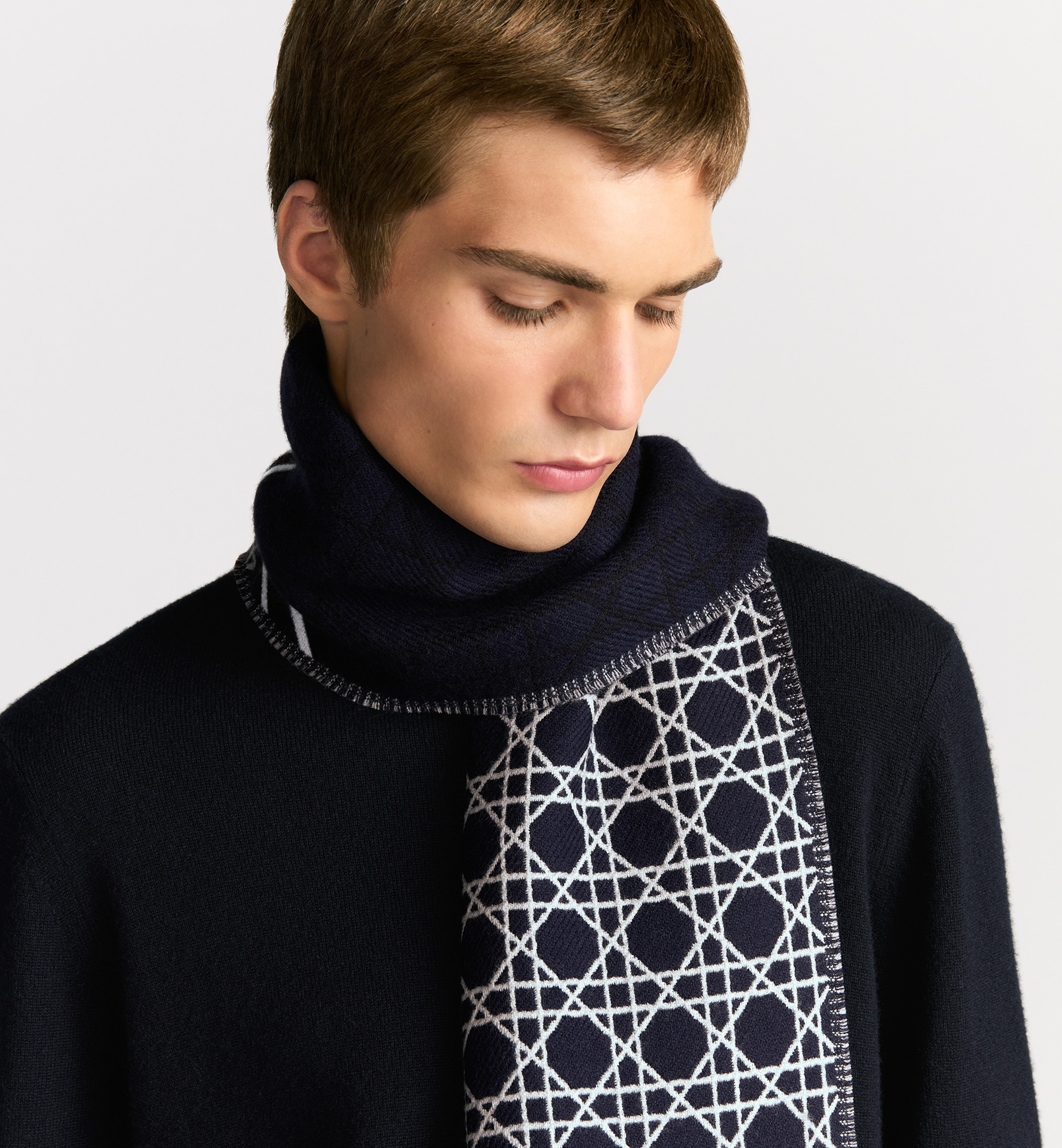 Striped Cannage Scarf - 3