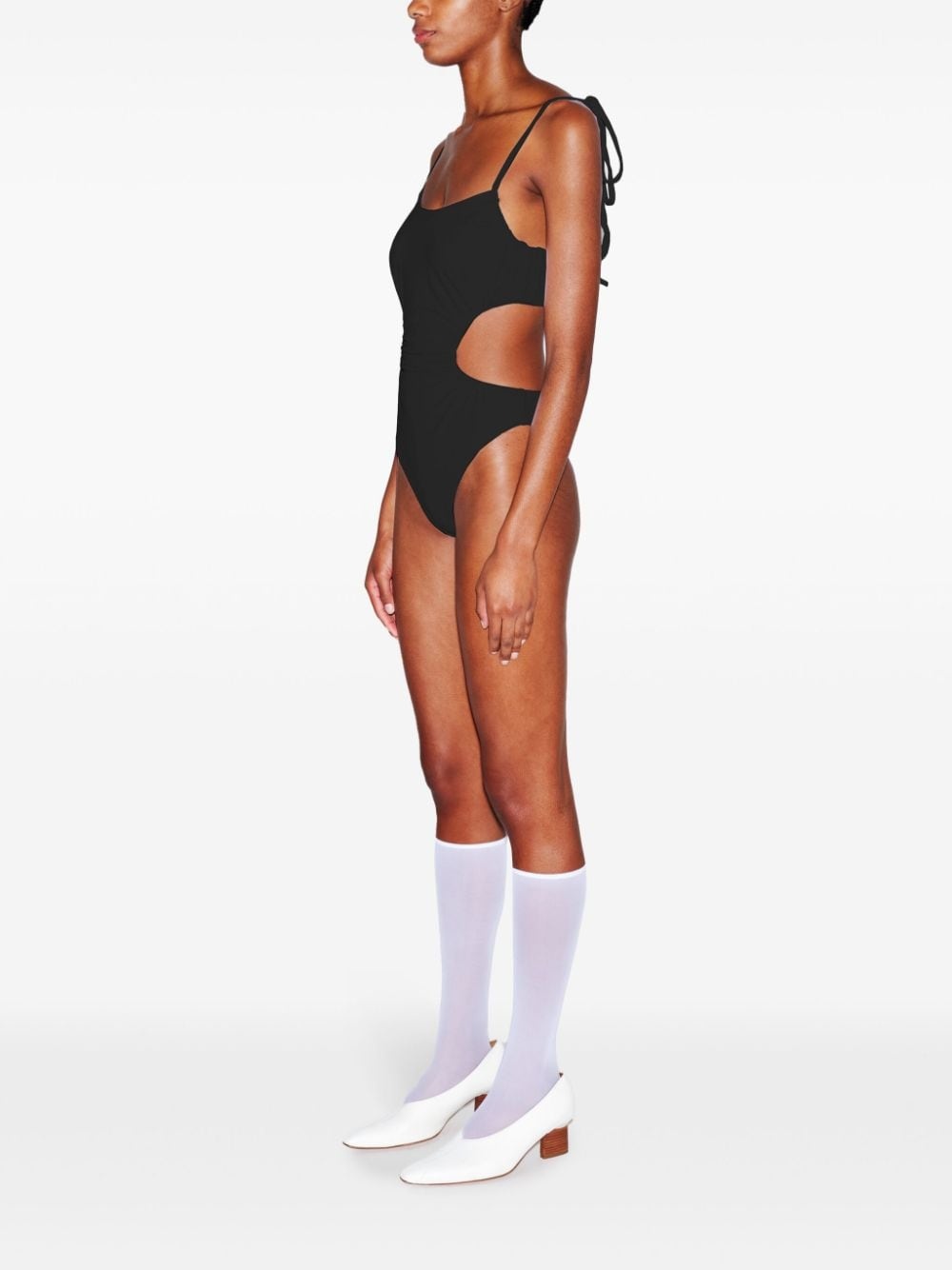ruched cut-out swimsuit - 5