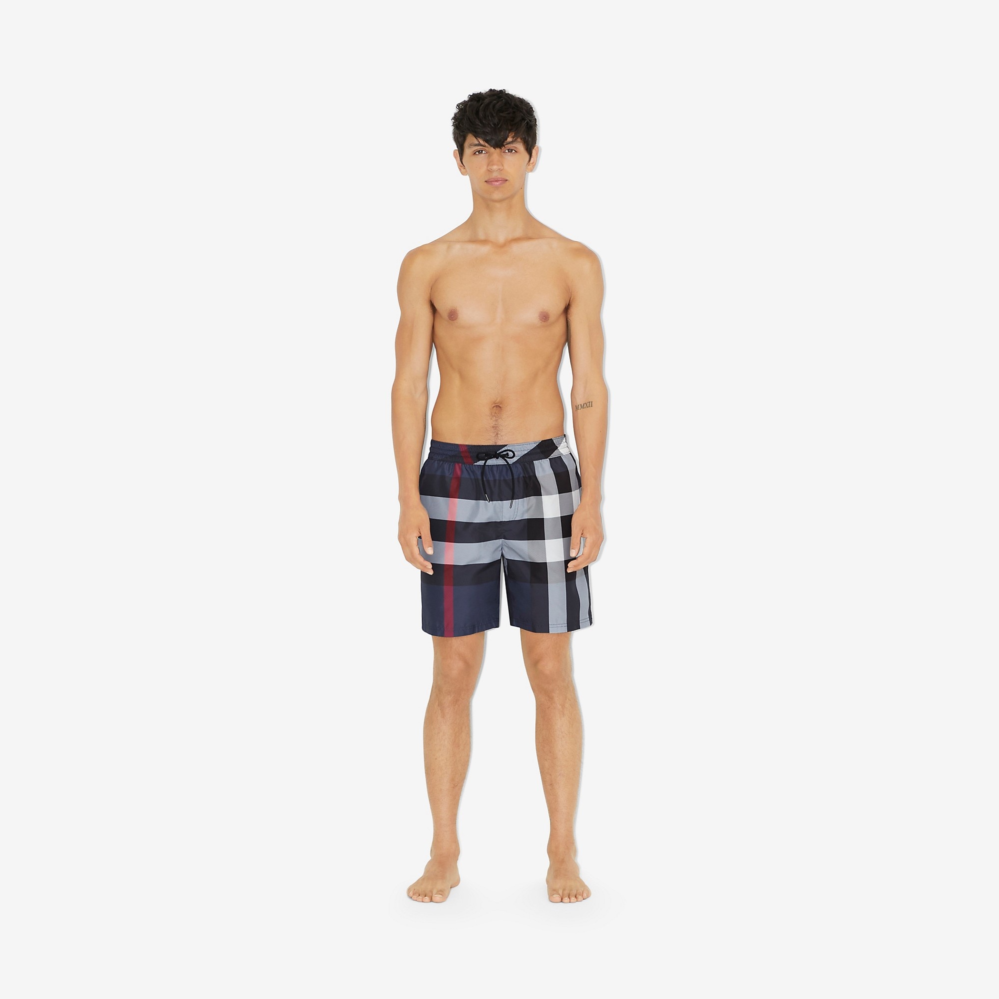 Check Drawcord Swim Shorts - 2