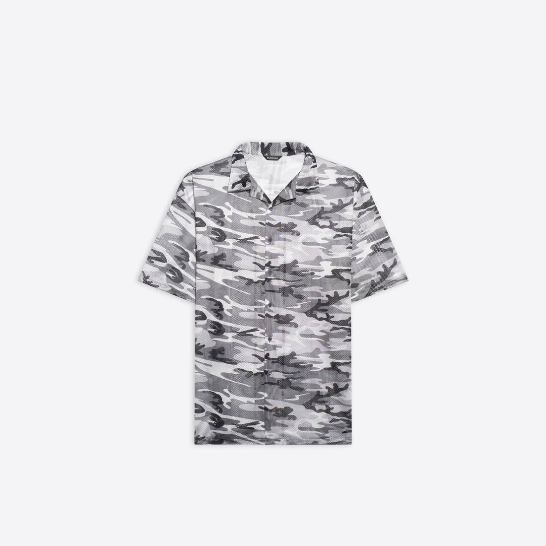 Men's Short Sleeve Shirt in Grey - 1