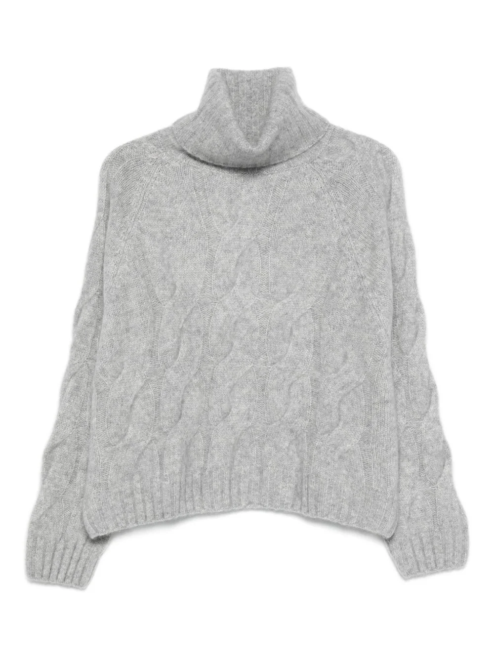 cable-knit roll-neck sweater - 1