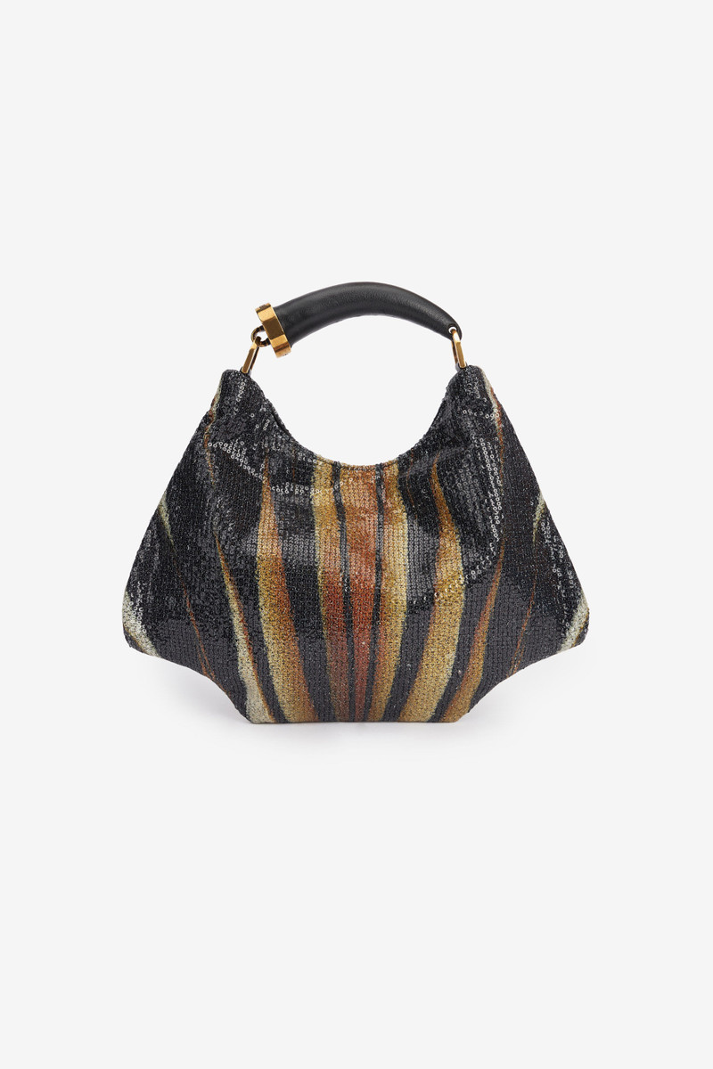 Fang Small Hobo Bag with Sequins 5