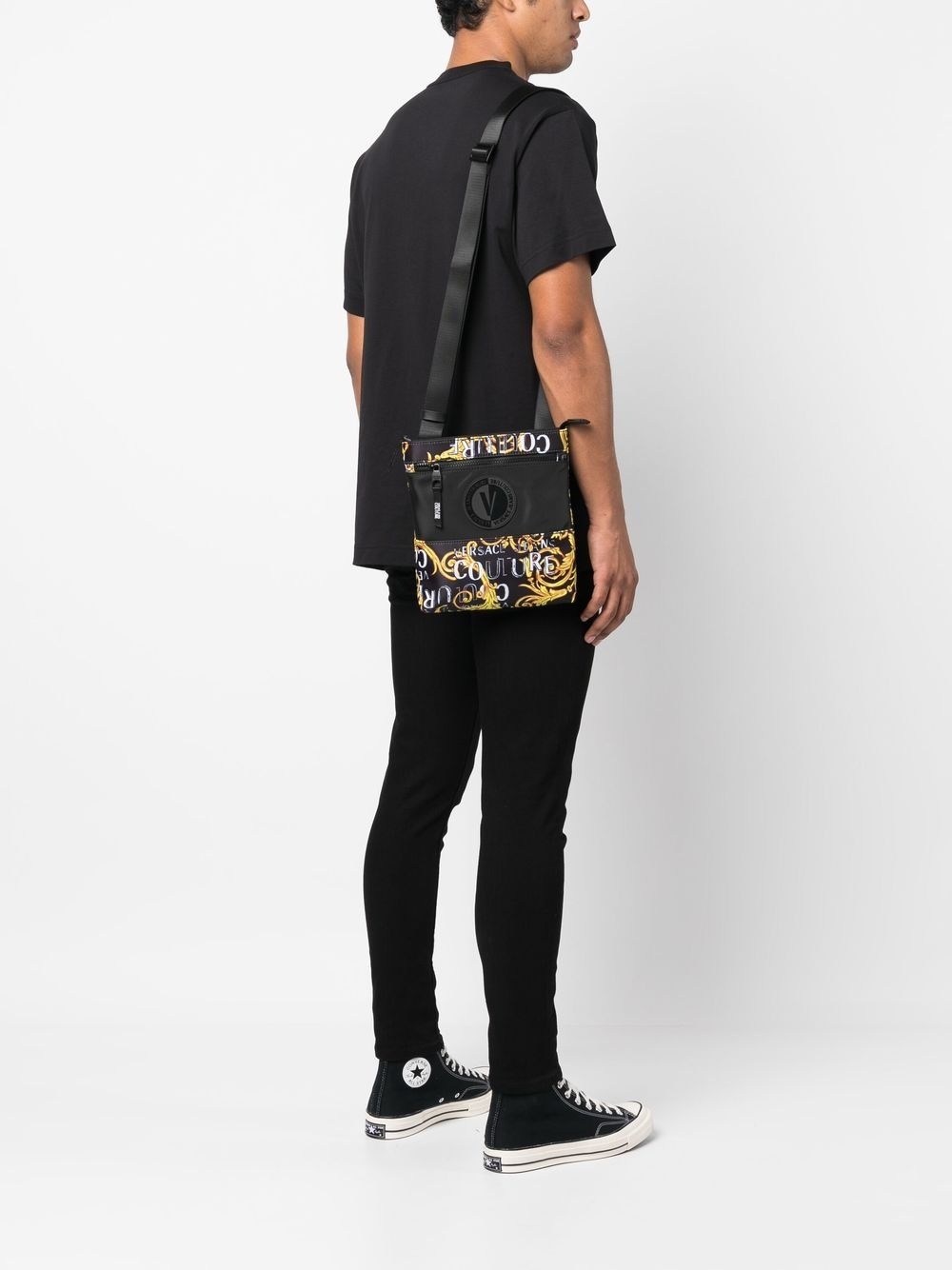 baroque pattern-print shoulder bag - 2