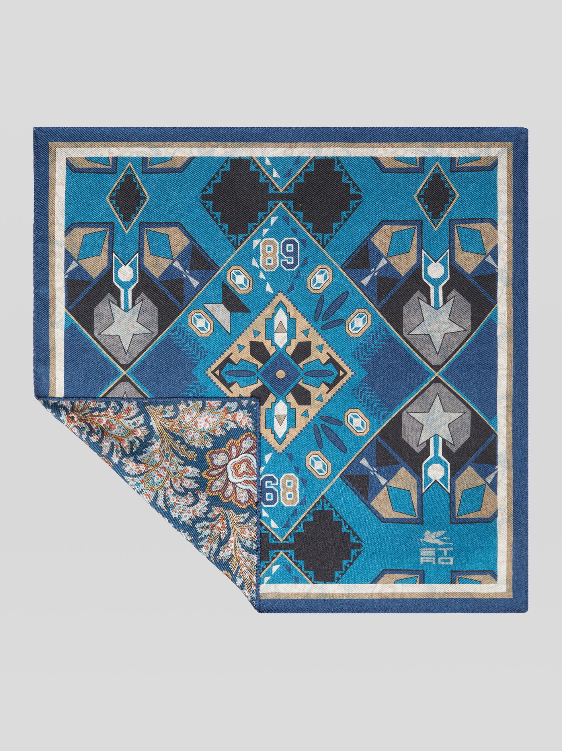 DOUBLE PRINT POCKET SQUARE - 1