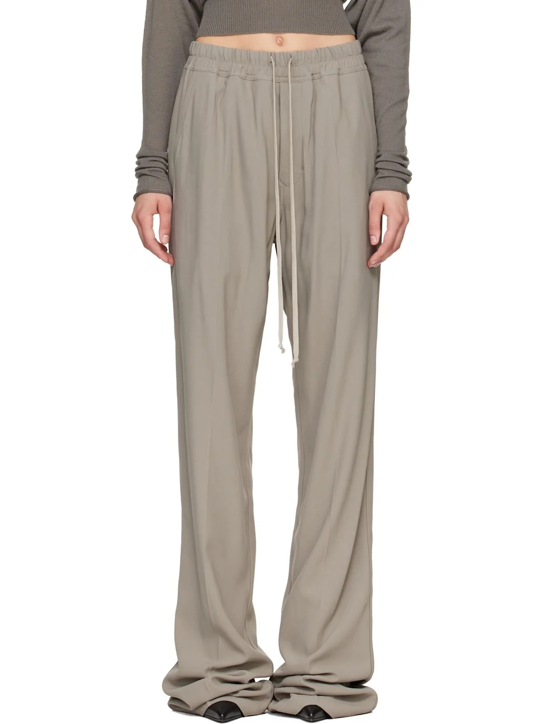 Taupe Tower Dietrich Drawstring Lounge Pants - 1