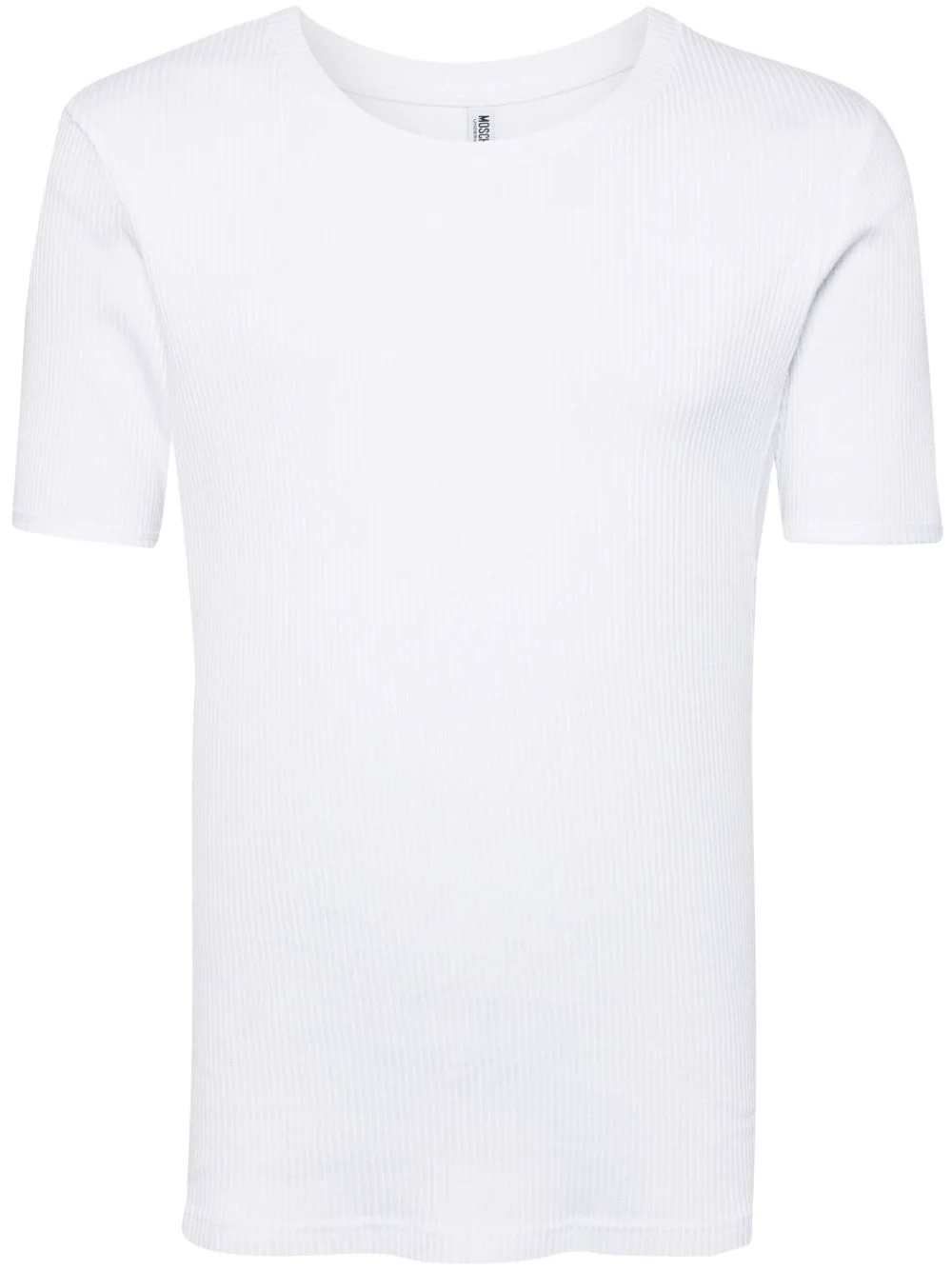 LOGO-TAPE RIBBED T-SHIRT - 1