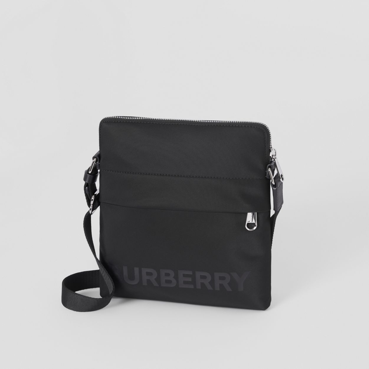 Logo Print Nylon Crossbody Bag - 3