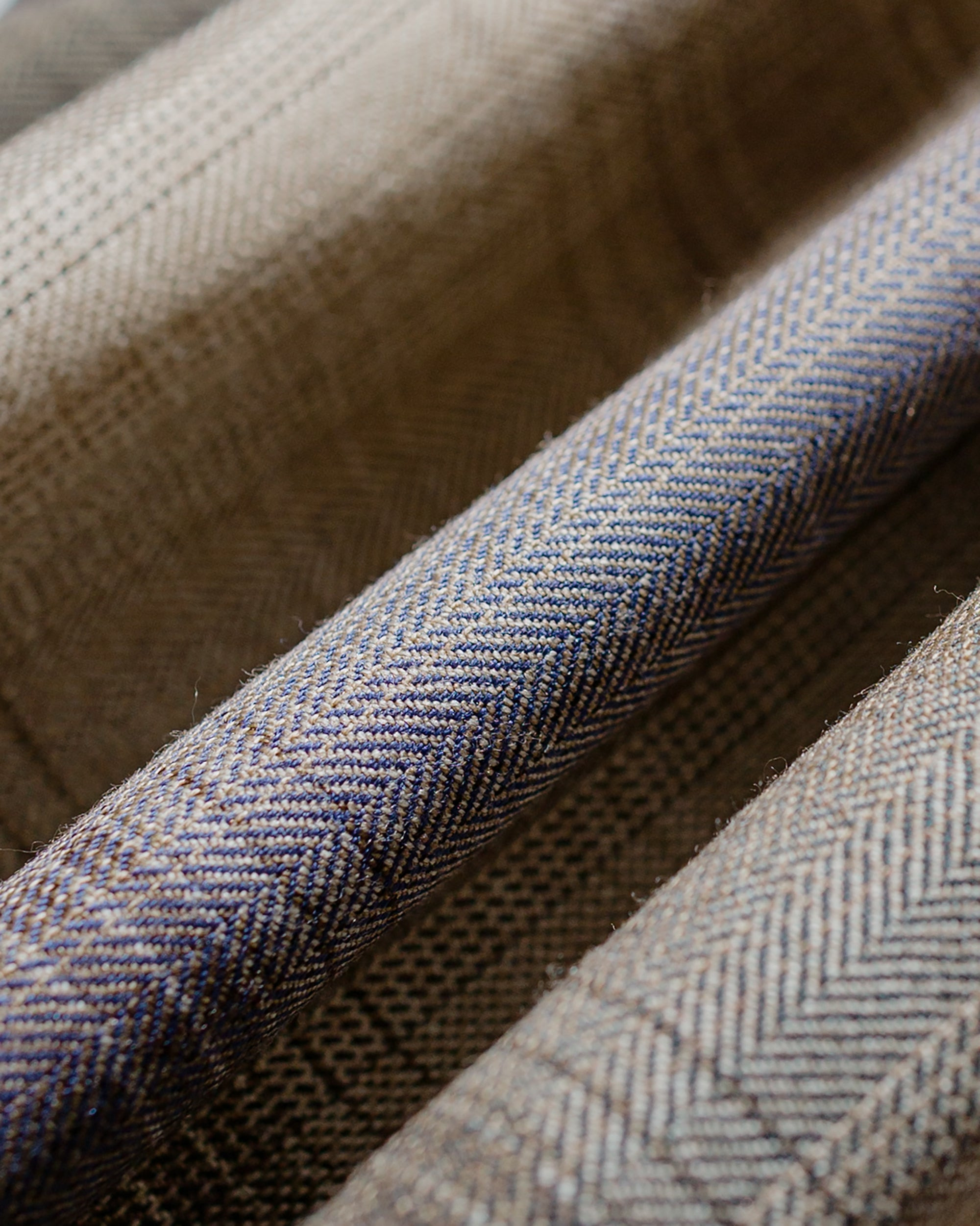 Super Light Wool Check Shirt Brown Blue Check - 6