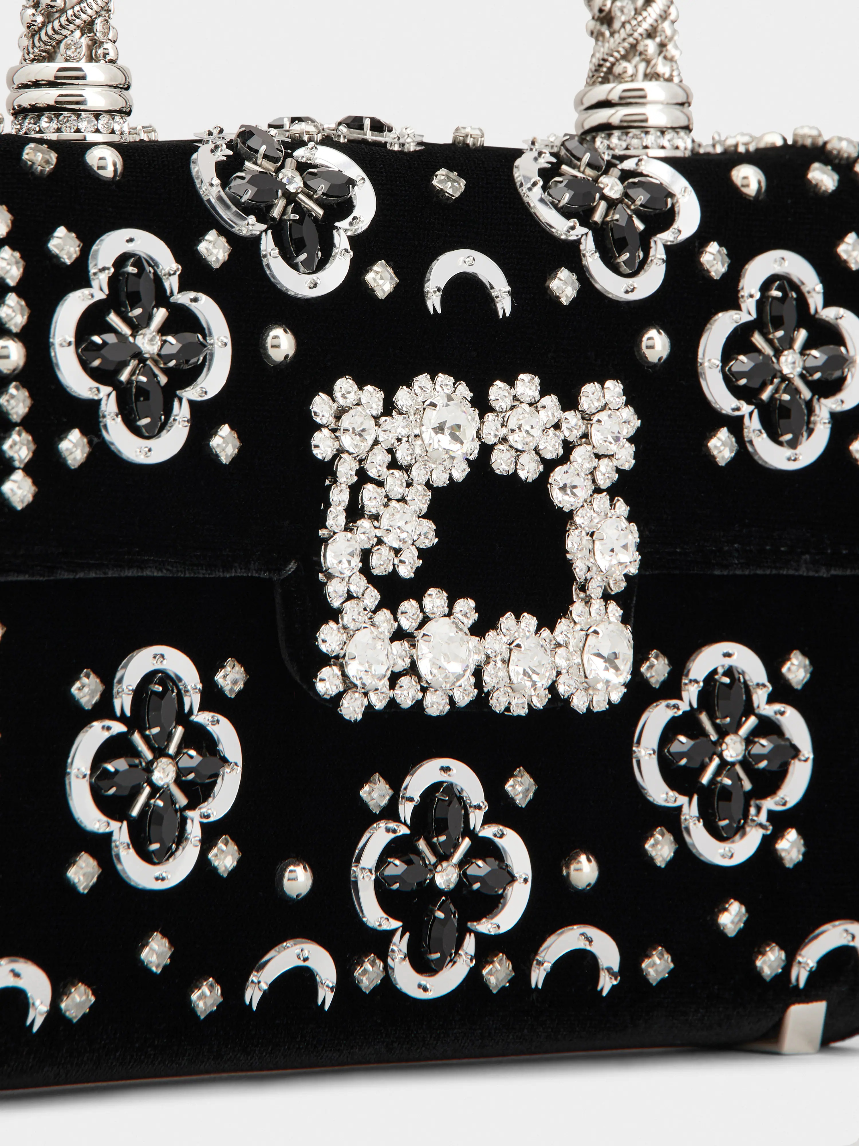 Jewel Efflorescence Mini Bag in velvet - 7