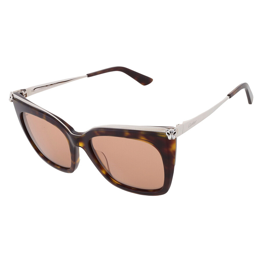 Cartier Panthere de Cartier Violet Cat Eye Ladies Sunglasses CT0030S 002 53 - 3