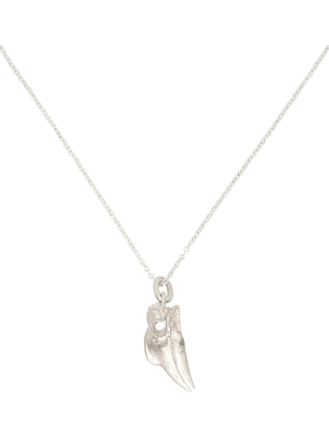 Miniature Wrinkled Hornbill Skull Necklace - 2