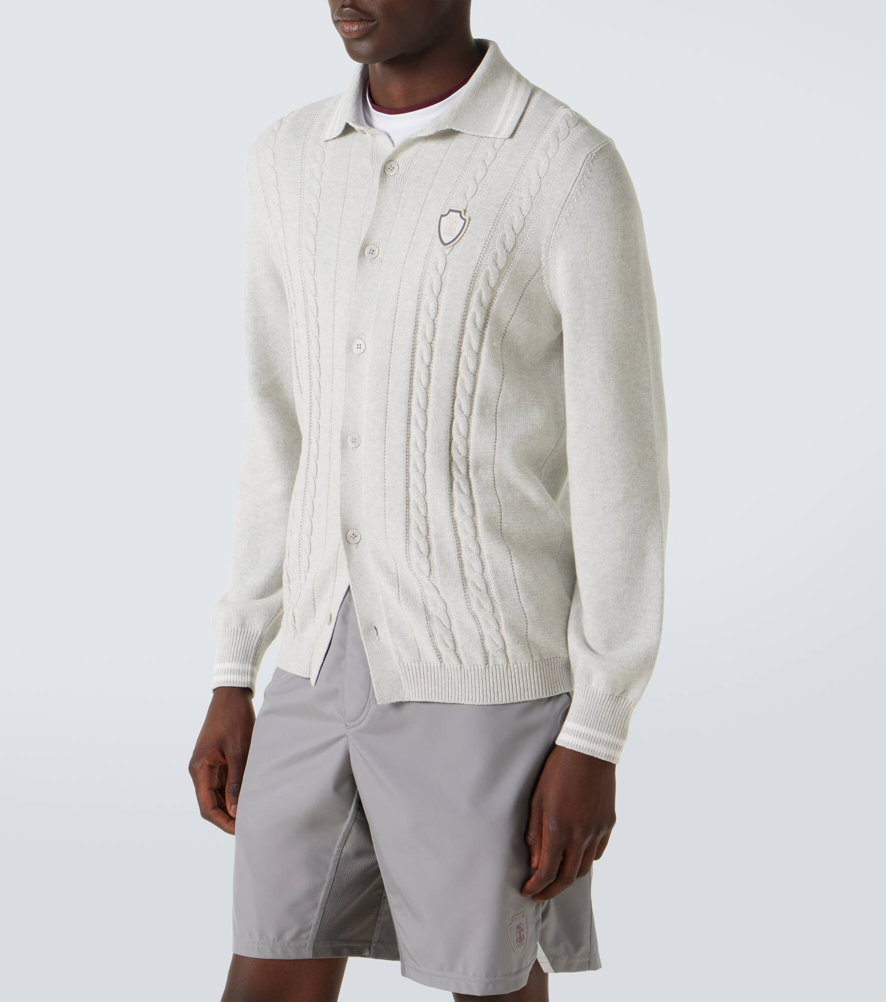 Cable-knit cotton cardigan - 3