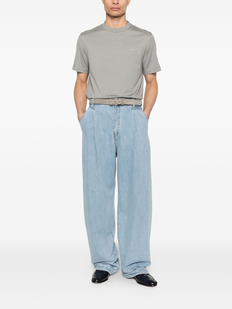 Brioni embroidered round-neck T-shirt outlook