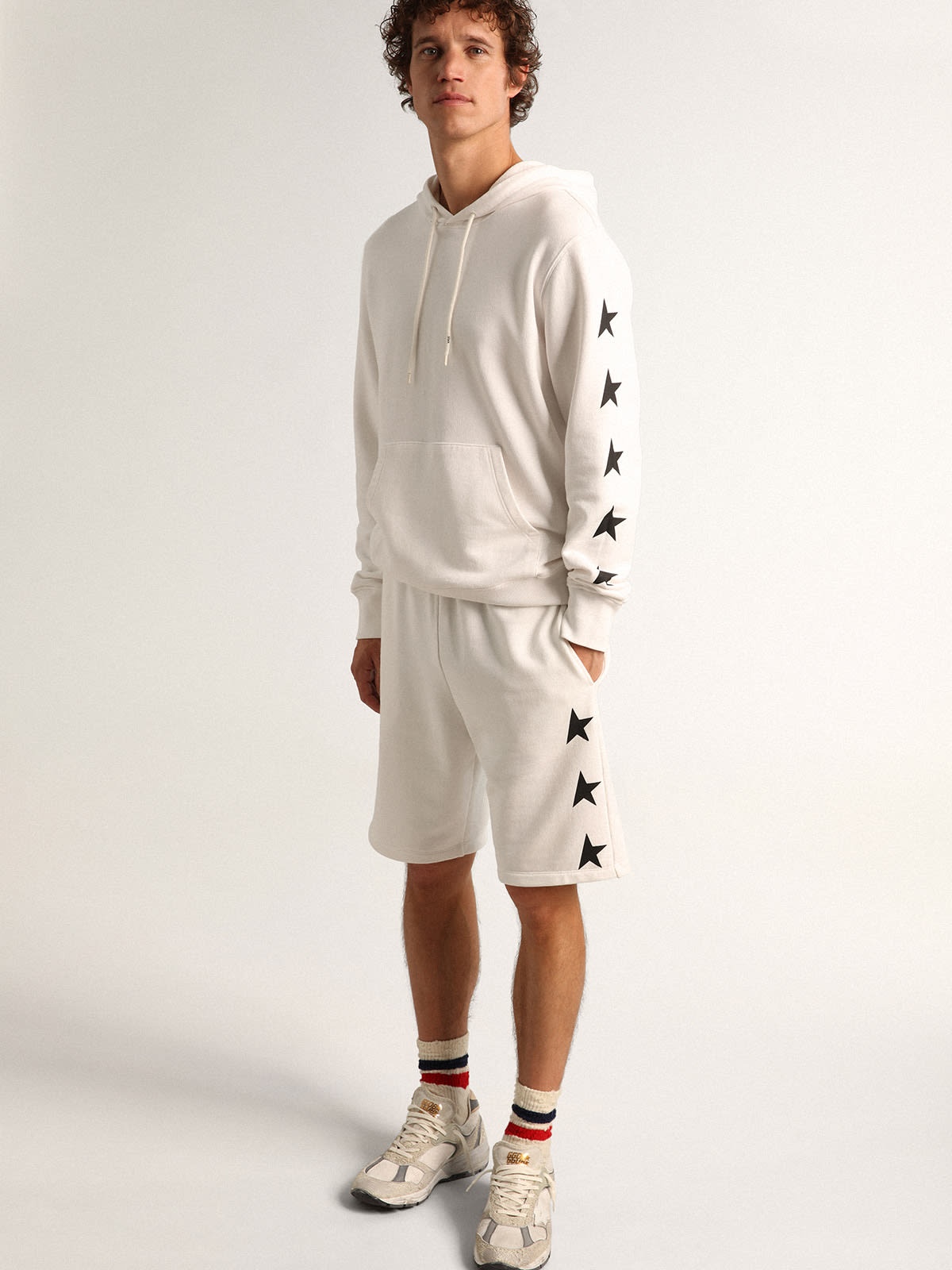 Golden Goose Alighiero Star Collection hooded sweatshirt in