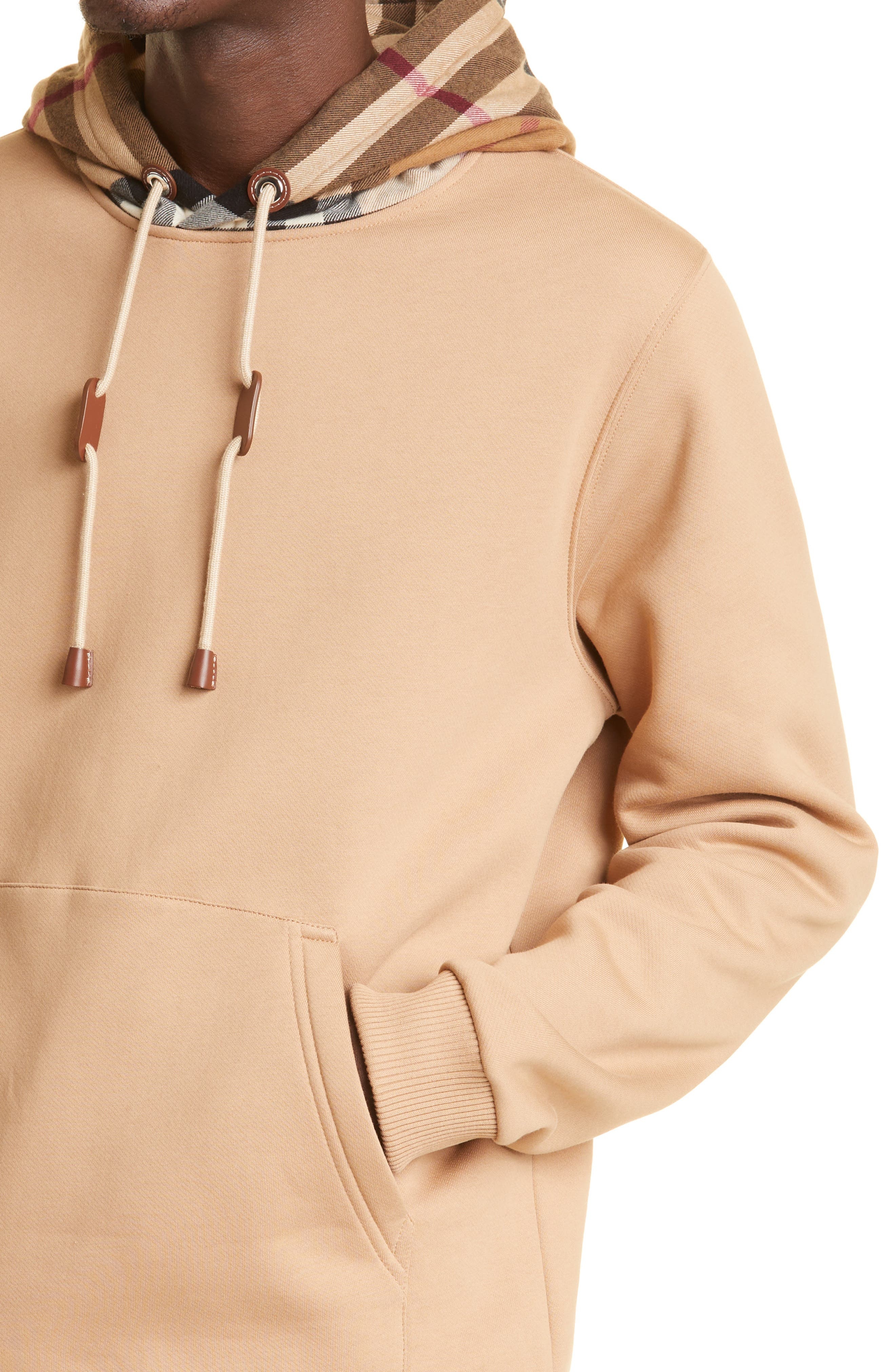 Check Cotton Blend Hoodie - 4
