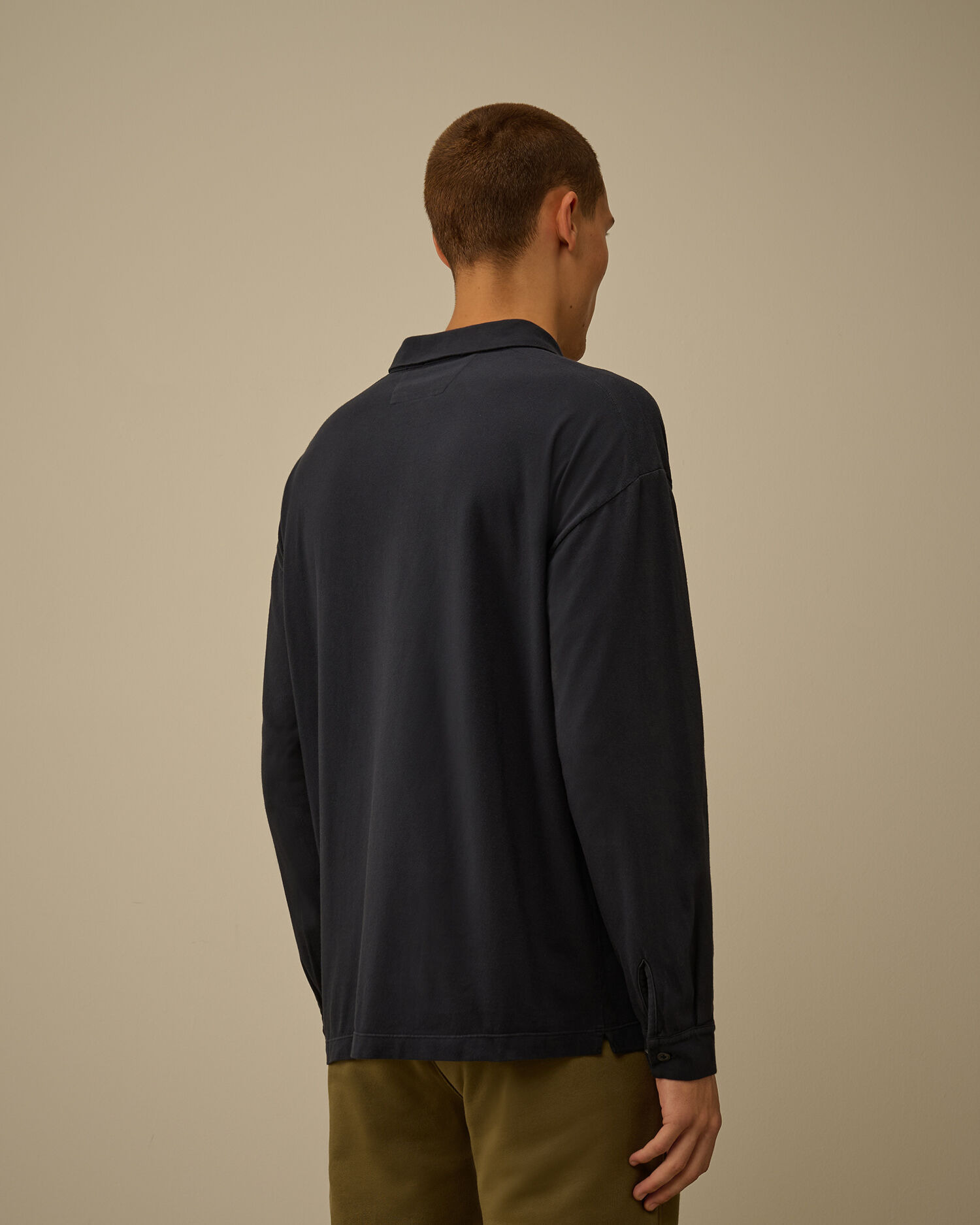 20/1 Jersey Long Sleeve Boxy Polo - 4
