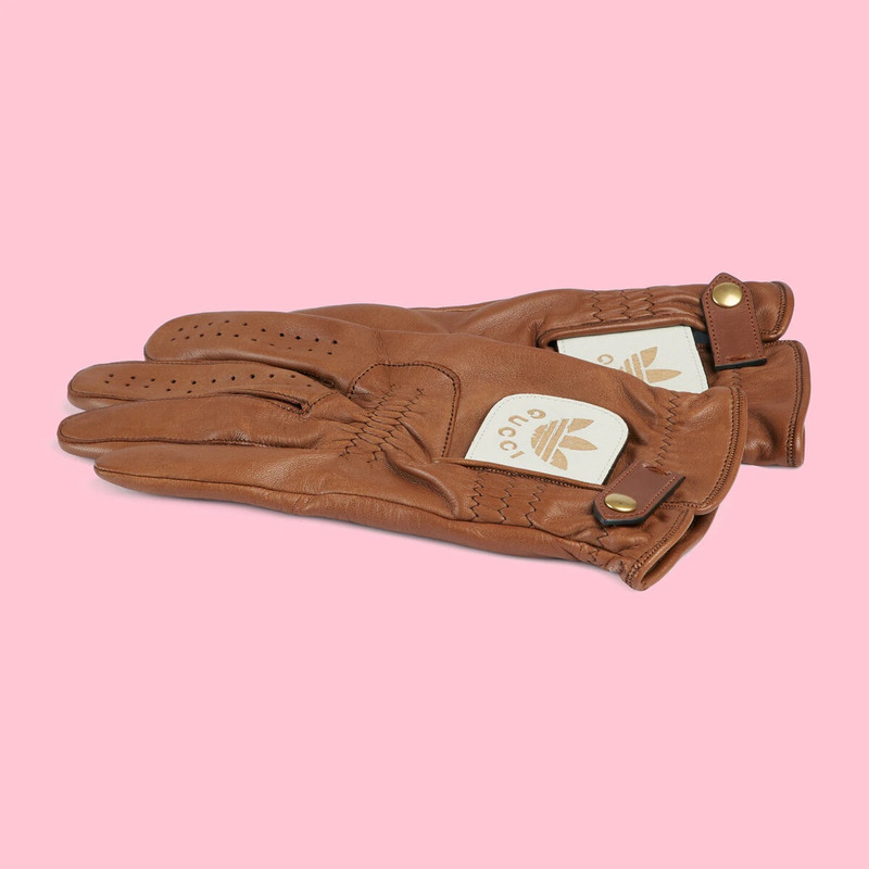GUCCI adidas x Gucci leather gloves outlook