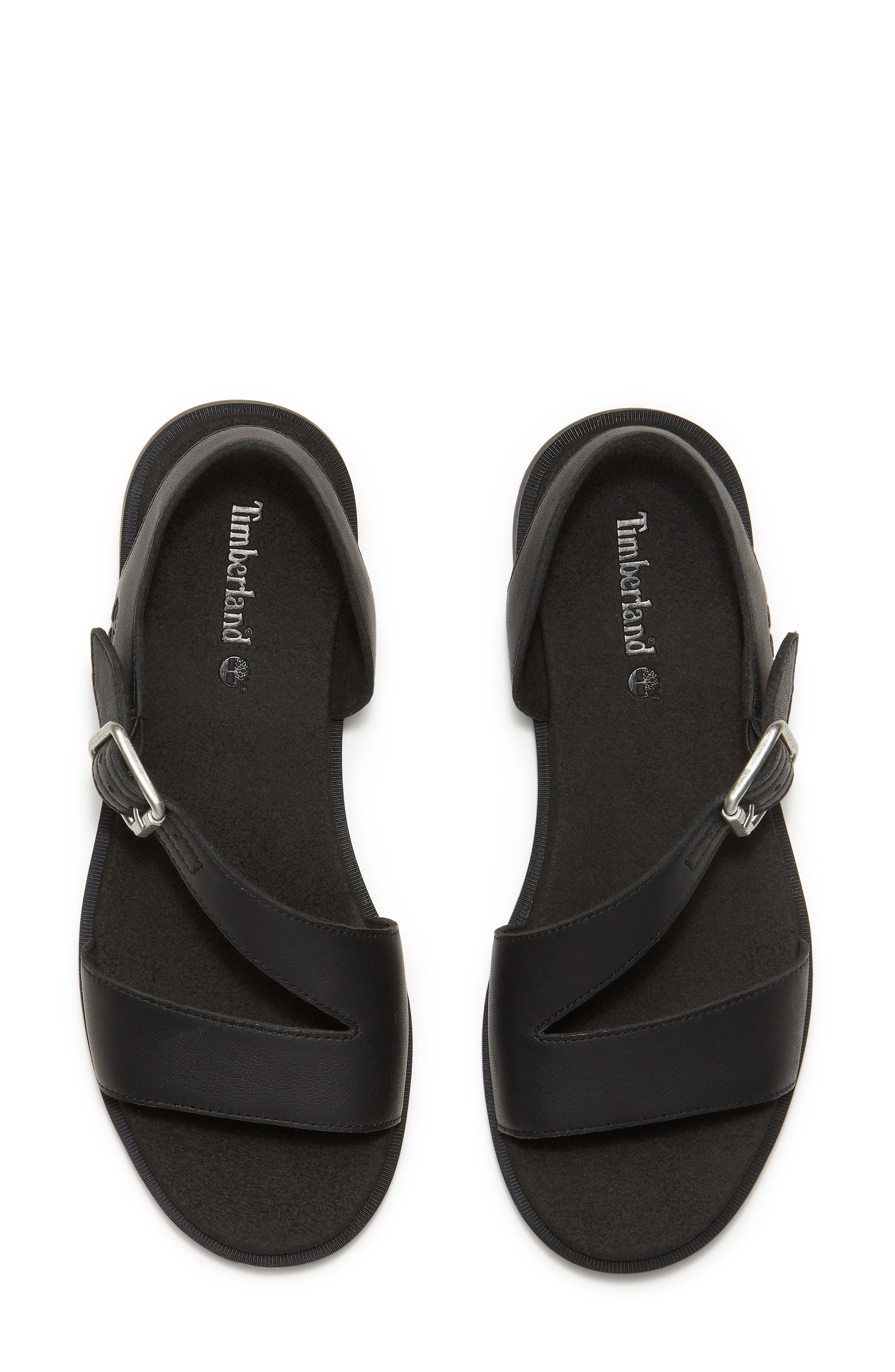 Timberland Calista Bay Sandal in Black Full Grain at Nordstrom - 4