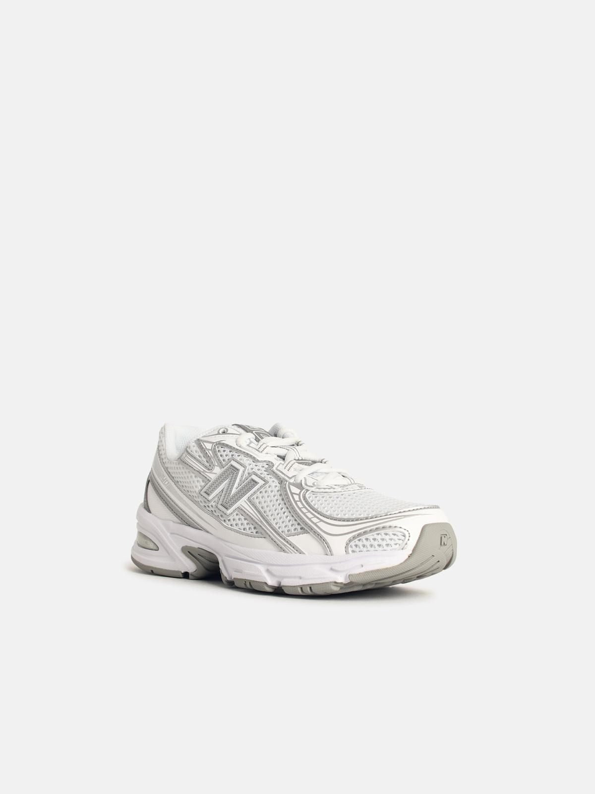 '740' WHITE FABRIC BLEND SNEAKERS - 2