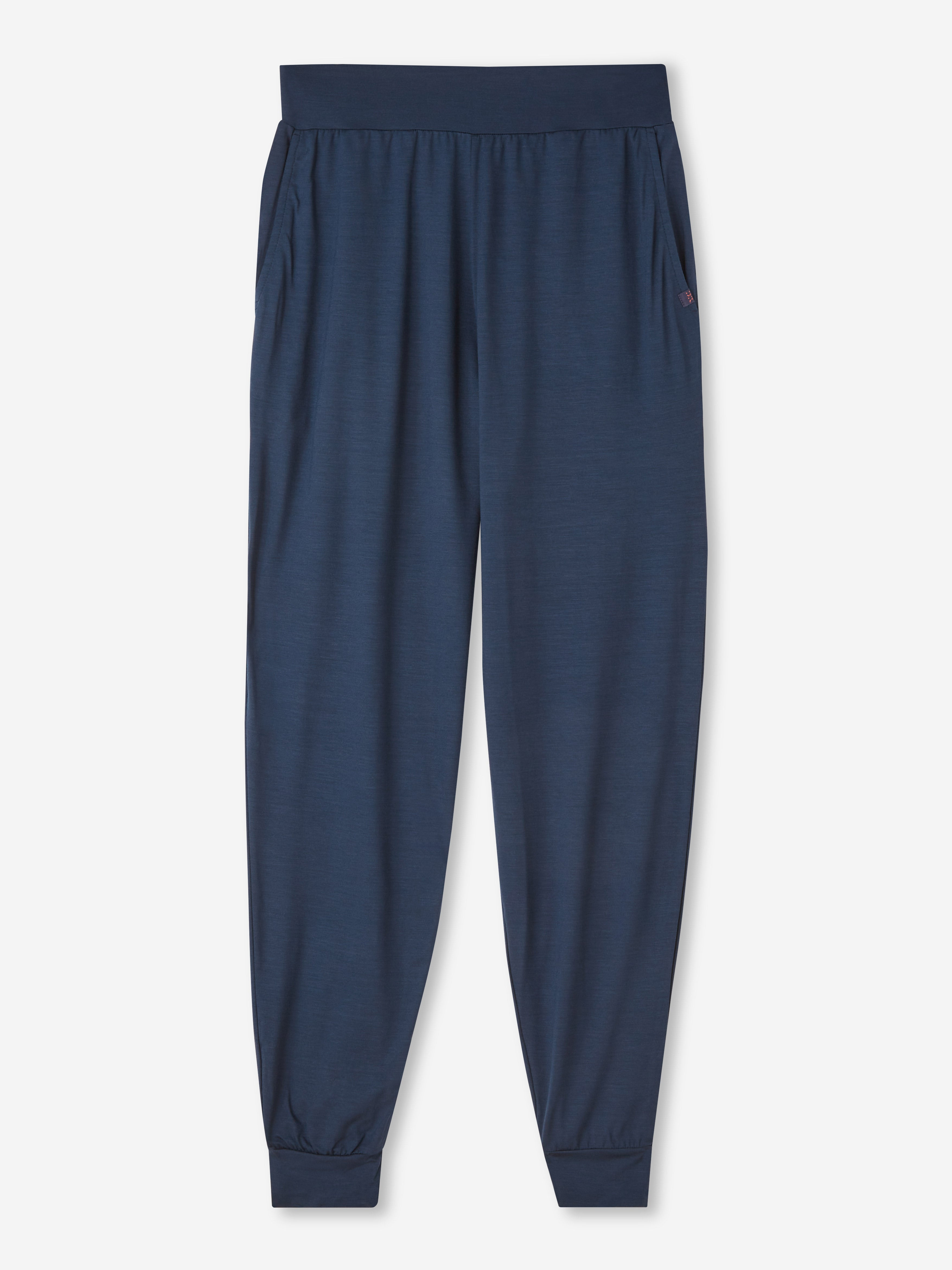 Women's Track Pants Basel Micro Modal Stretch Navy - 7