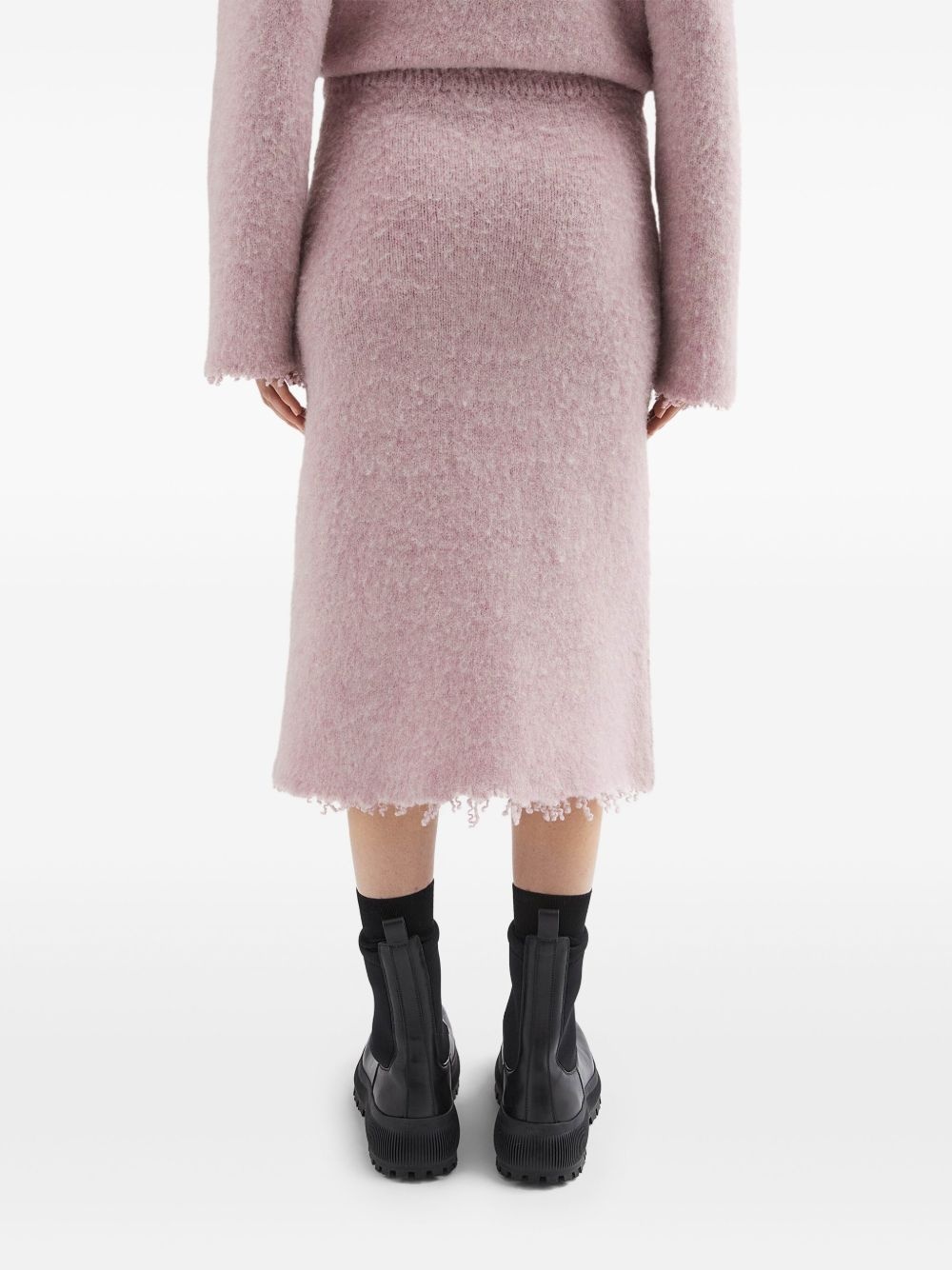wool knitted midi skirt - 3