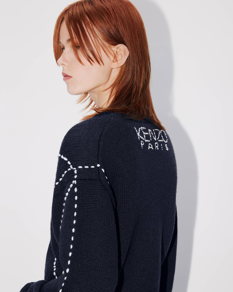 'KENZO Sashiko Stitch' embroidered jumper 9