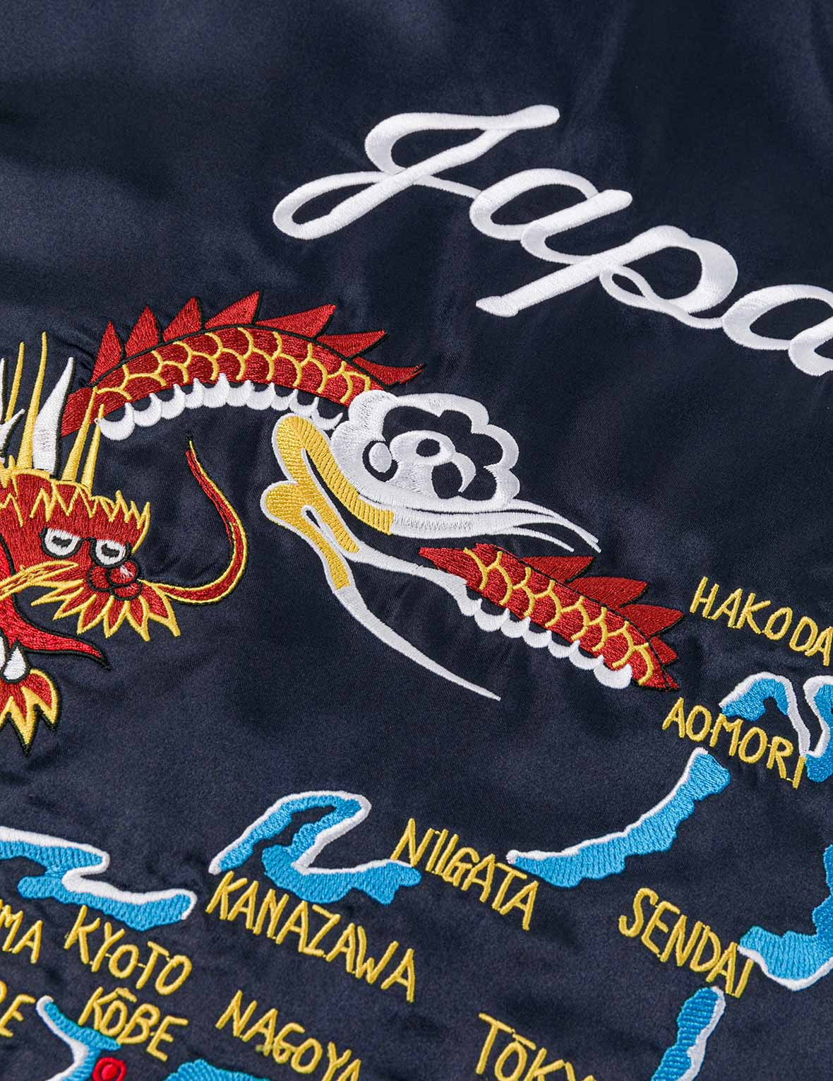 EVISU Archive Embroidery Regular Fit Padded Souvenir Jacket - 8