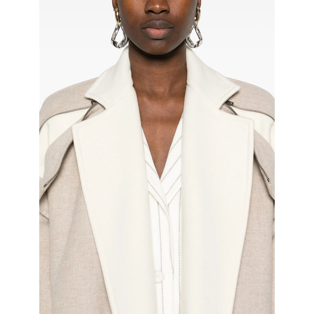 Max Mara Neutrals Coats - Oversized Coats Women - 3