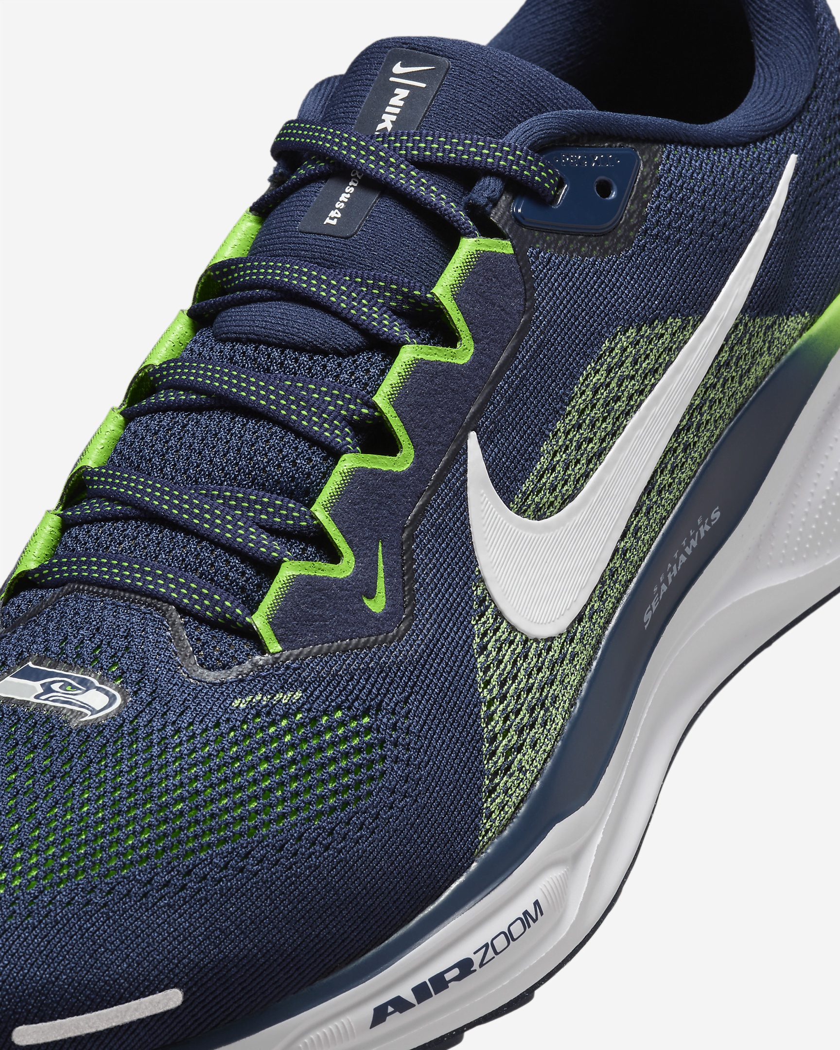 Nike Pegasus 41 NFL Seattle Seahawks Men's Road Running Shoes - 7