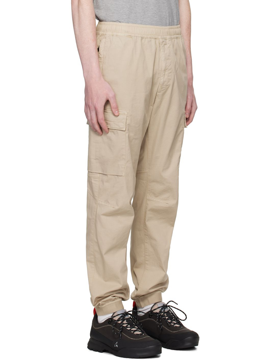 Beige 3100031 Tela Paracadute Cargo Pants - 2