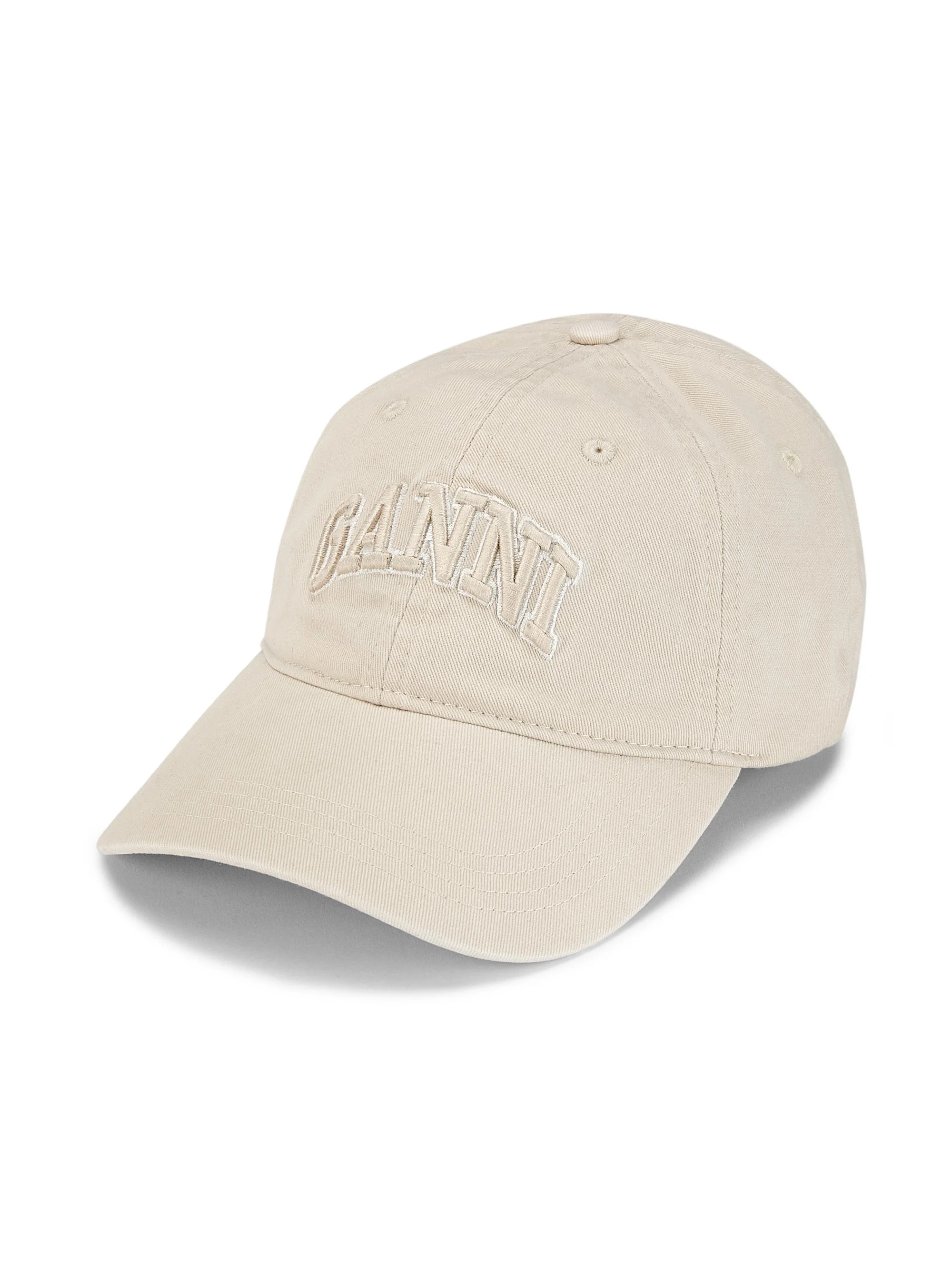 Women's Washed Cotton Canvas Cap - Egret - 1
