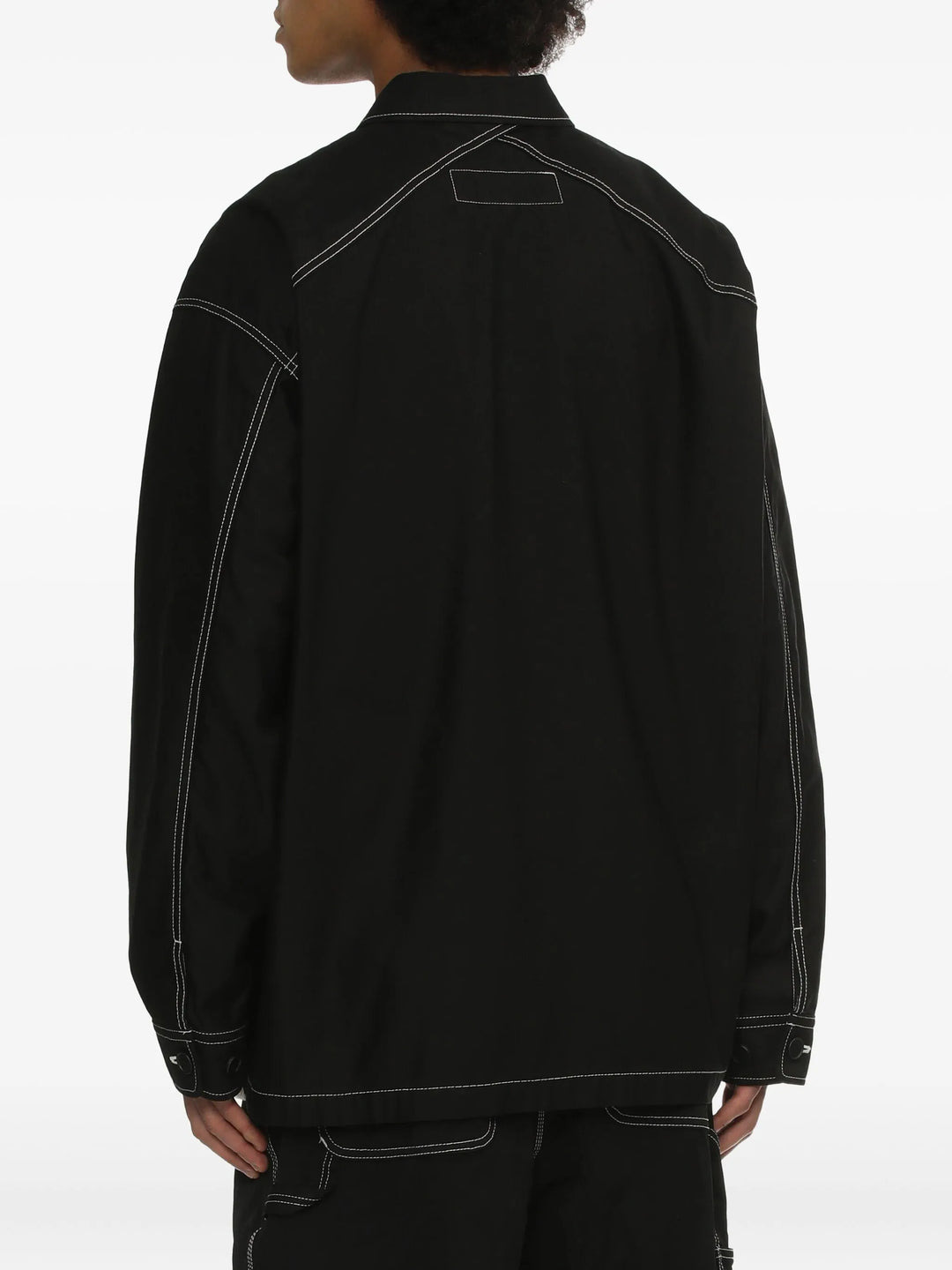 Cotton Back Satin Garment Dyed Blouson - 4