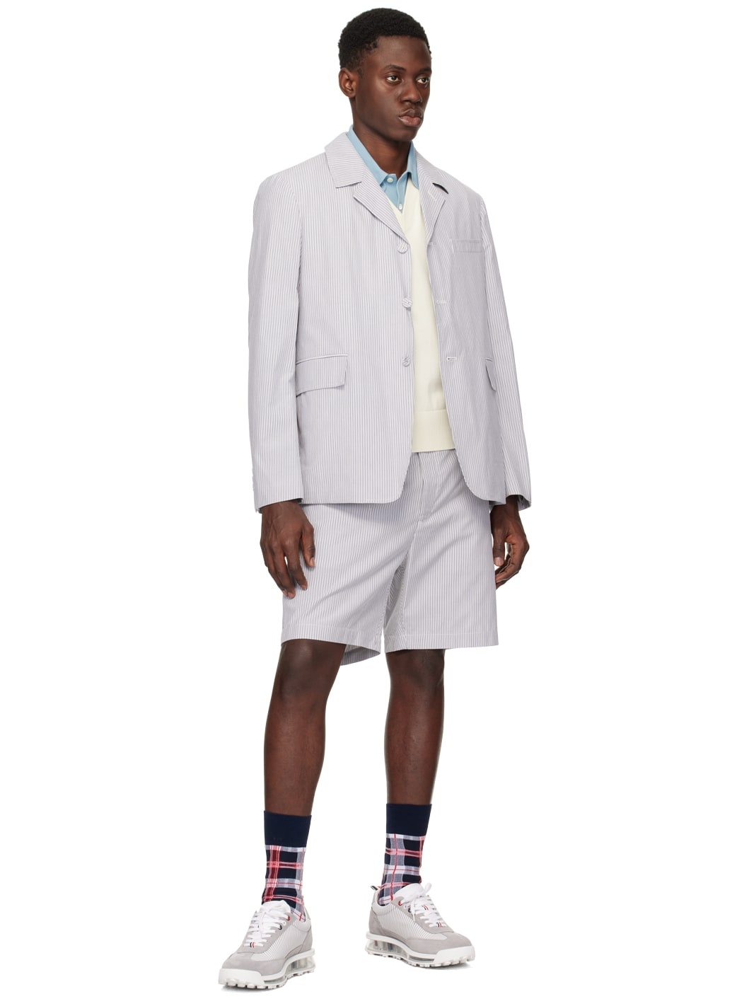 Off-White 4-Bar Long Sleeve Polo - 4